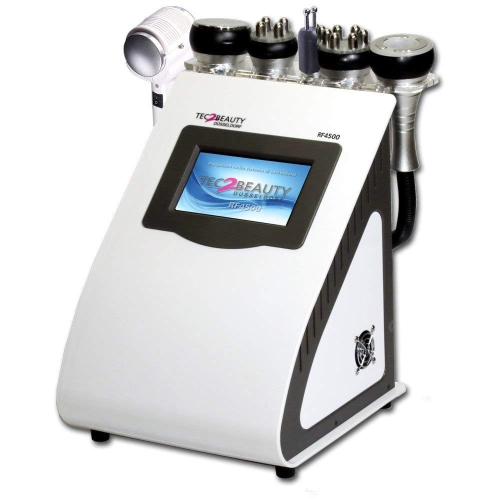 Tec2Beauty Beauty-Multigerät Falten & Fett: Kavitation/Ultraschall & Radiofrequenz & Kalt/Heiß, 5-tlg.