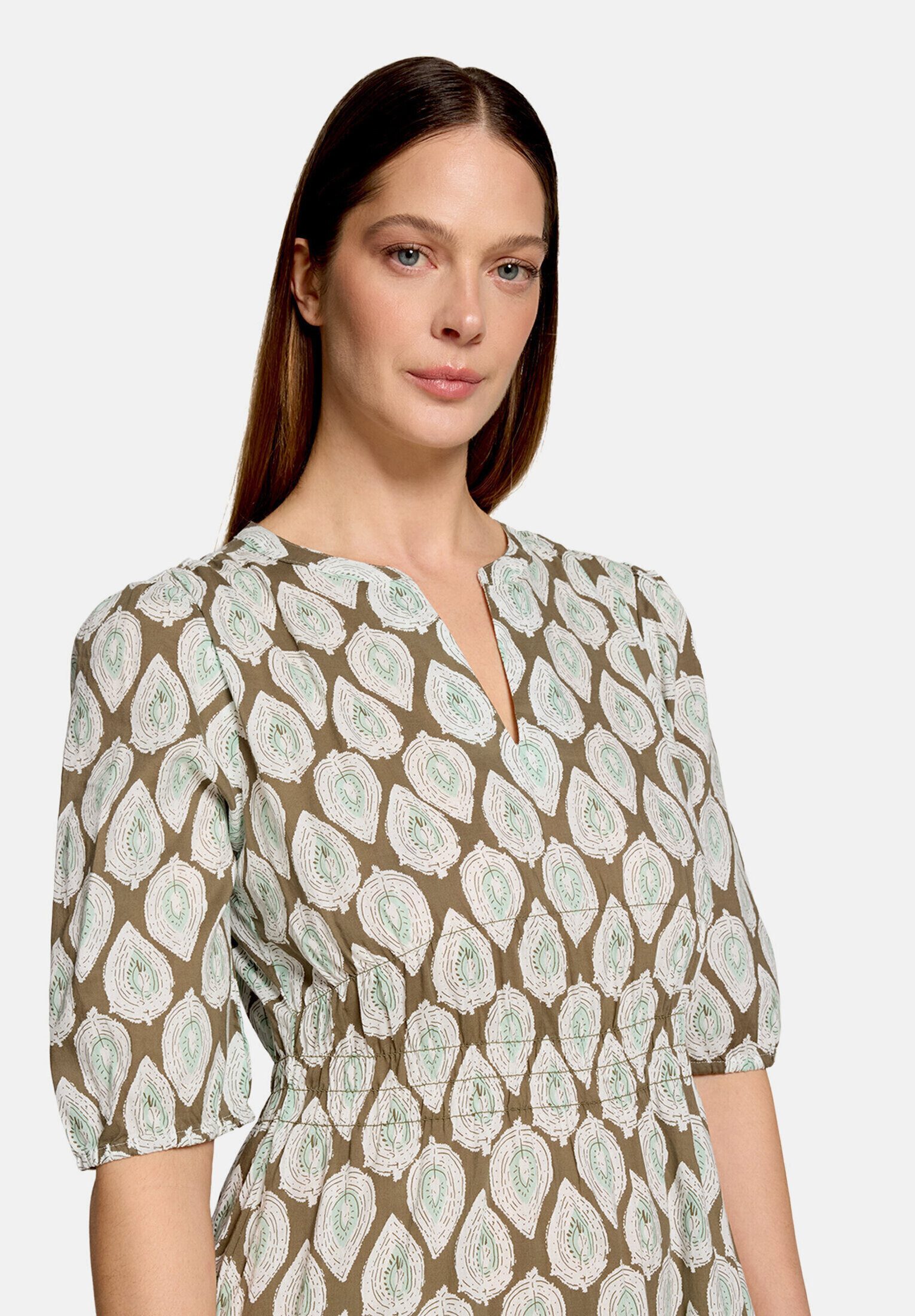 Cartoon Druckkleid Damen tailliert