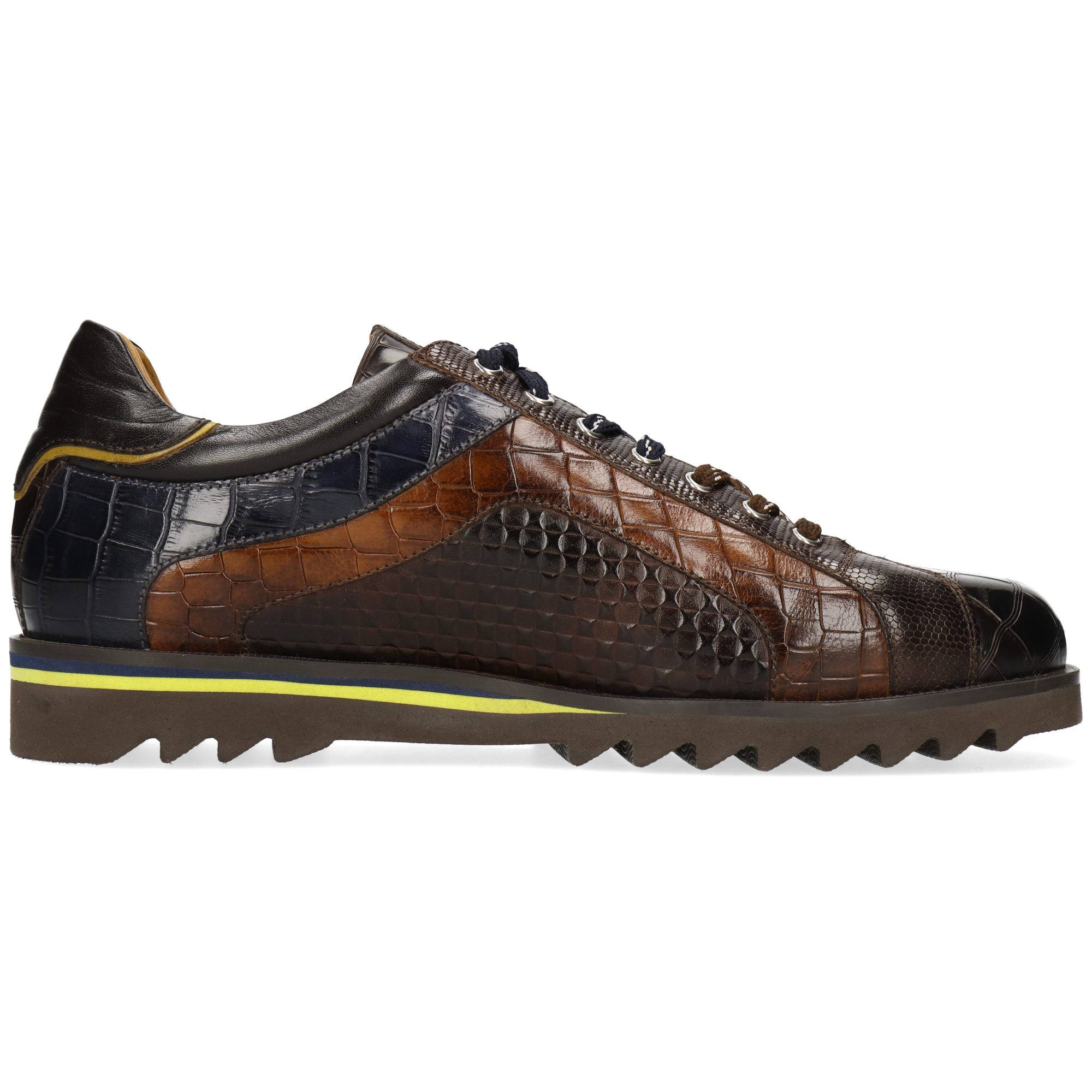 Melvin & Hamilton Hadrian 19 Leder-Sneakers für Herren Sneaker Plateausohlen, Echtes Leder, Vegetabile Gerbung