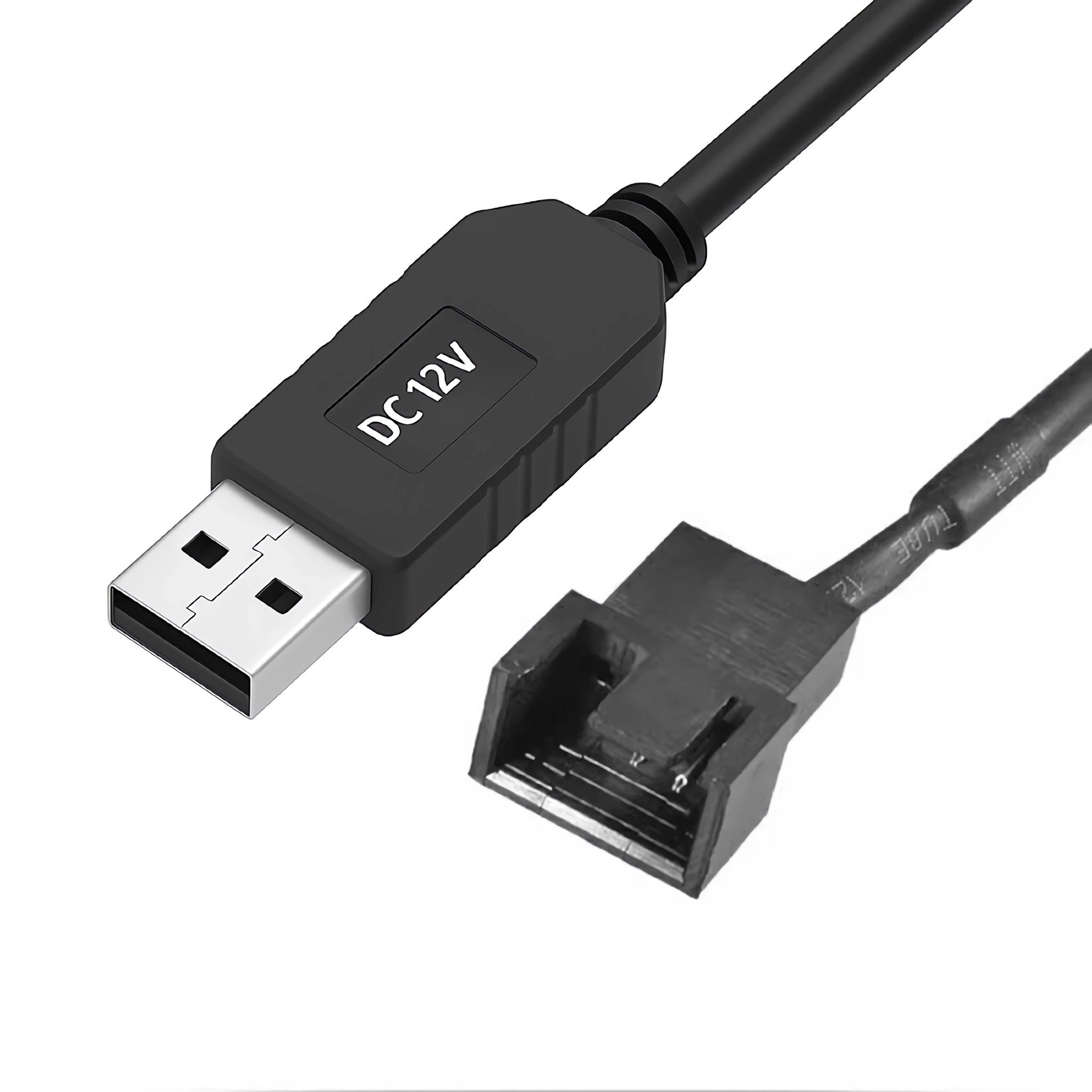 Bolwins A21 USB 2.0 Stecker zu 3-Pin/4-Pin Adapterkabel für 12V PC Lüfter 30cm Computer-Kabel, USB Typ A, 3-Pin/4-Pin (30 cm), Für 12V Computer PC Lüfter
