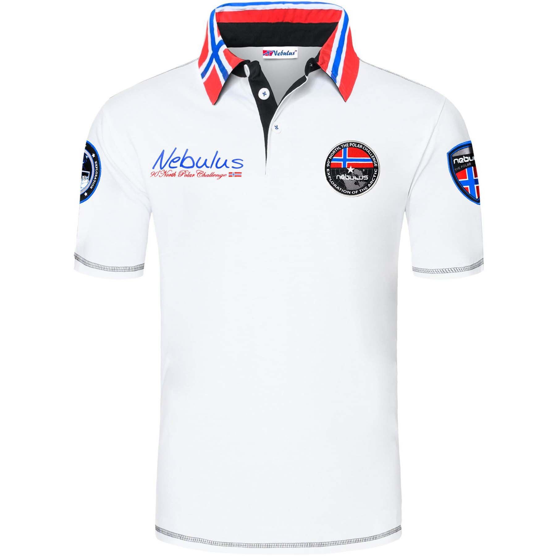 Nebulus Poloshirt BENTER, Q807 - Herren, weiß, XXL