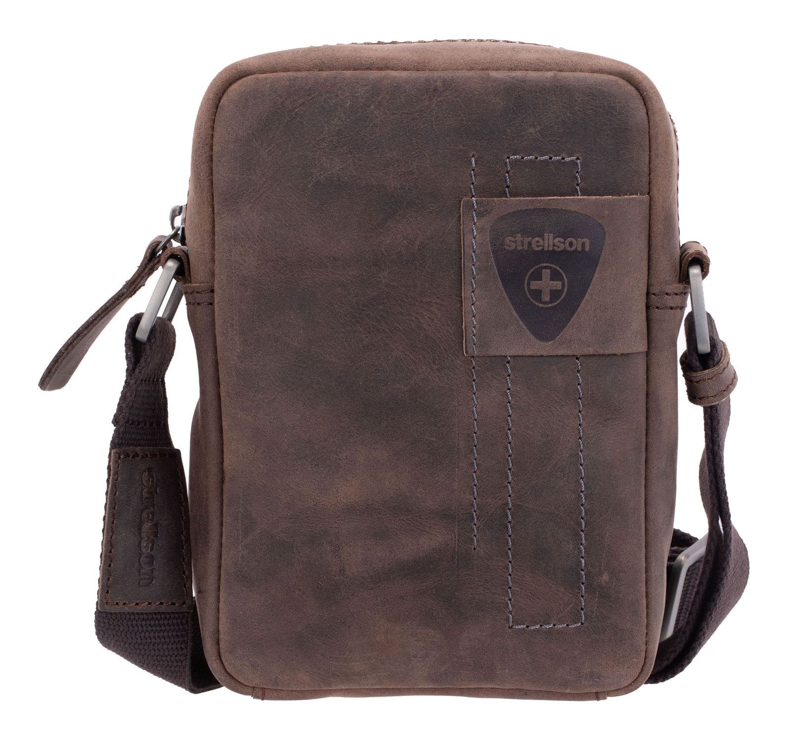 Strellson Umhängetasche Clint Shoulderbag XSVZ, aus echtem Rindsleder