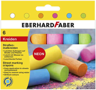 Eberhard Faber Briefumschlag EBERHARD FABER Straßenmalkreide farbsortiert 6 St.
