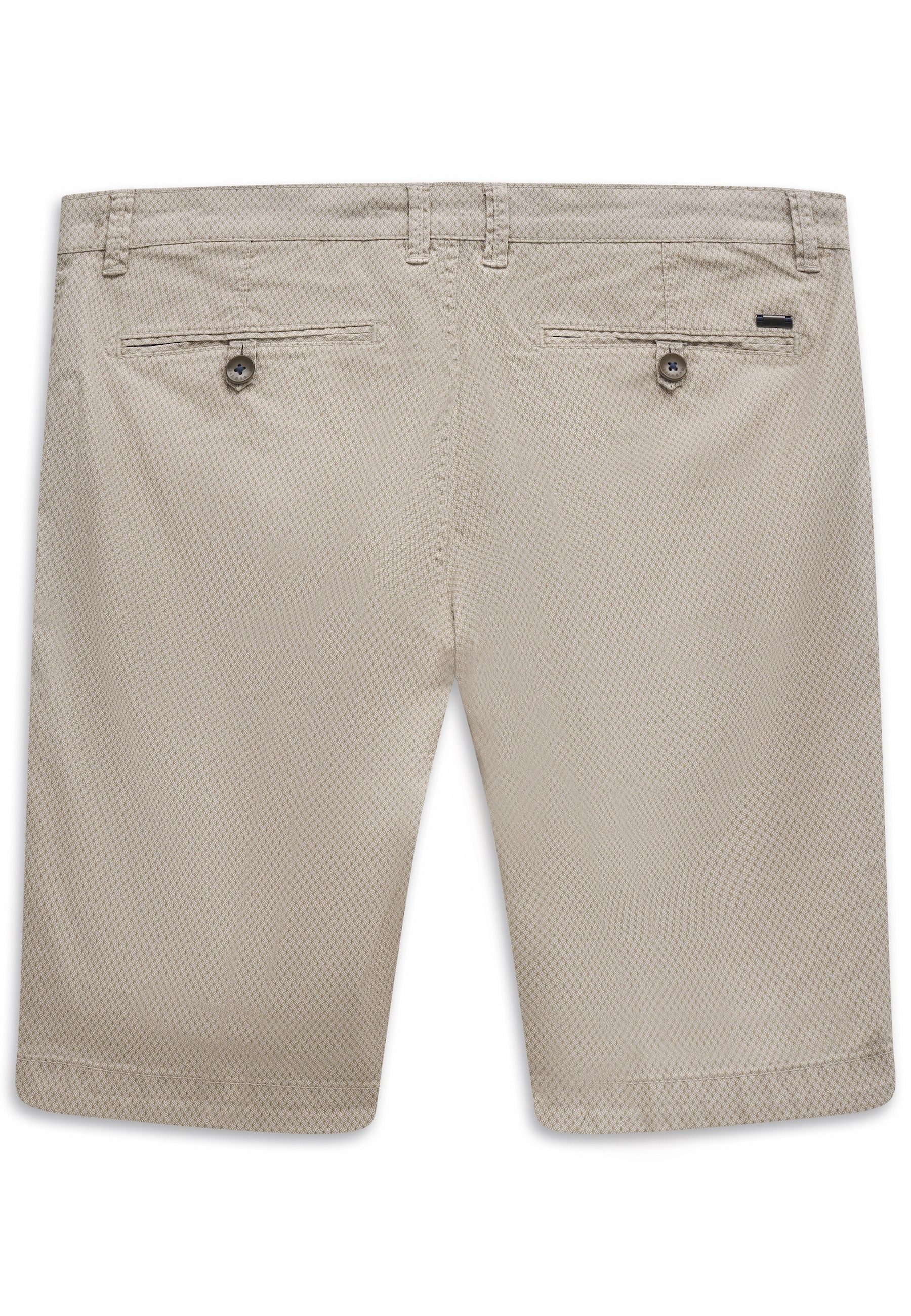 bugatti Chinoshorts Feines Allover-Muster mit hoher Flexibilität