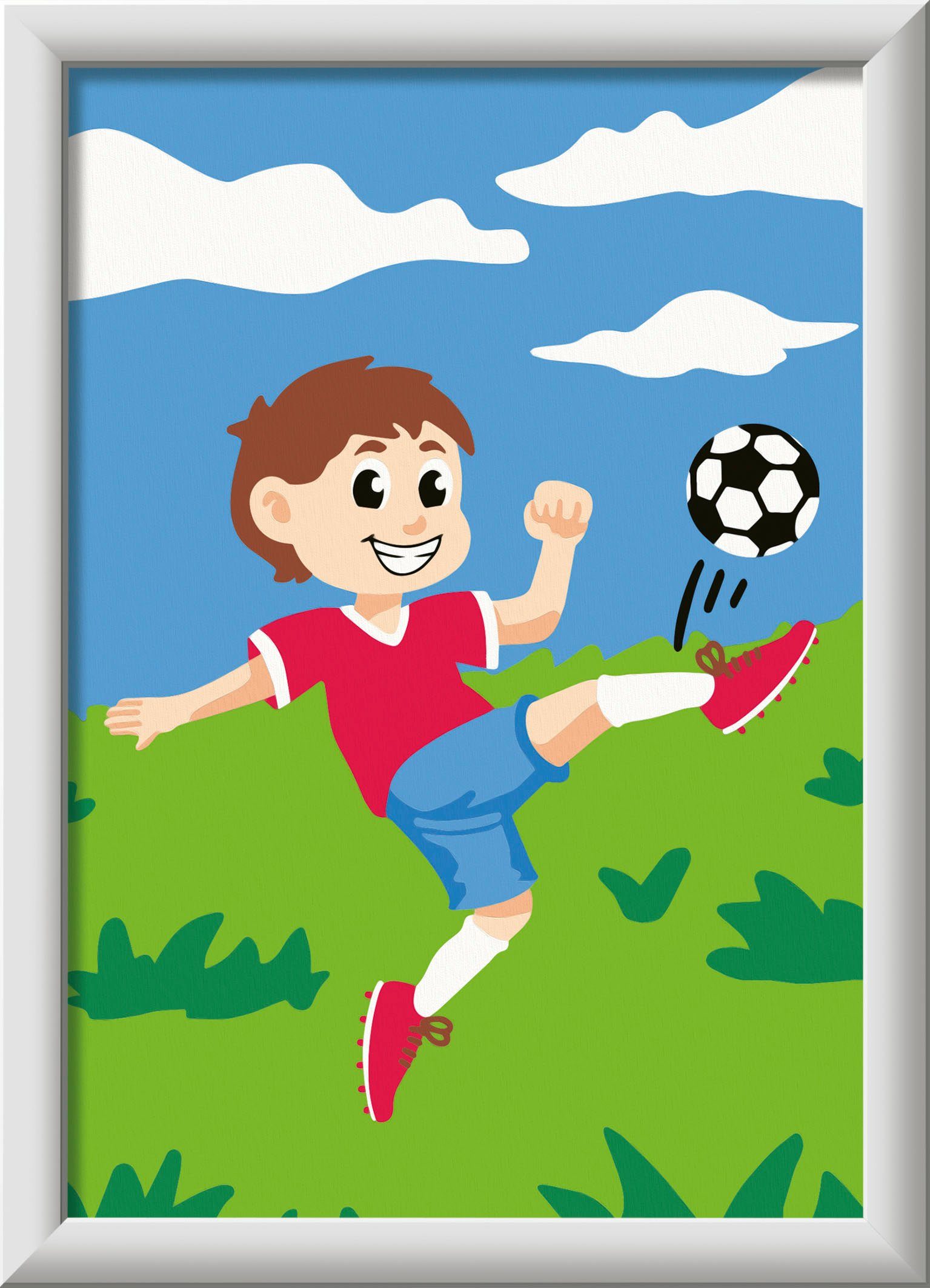 Ravensburger Malen nach Zahlen Spaß am Fußball, Made in Europe