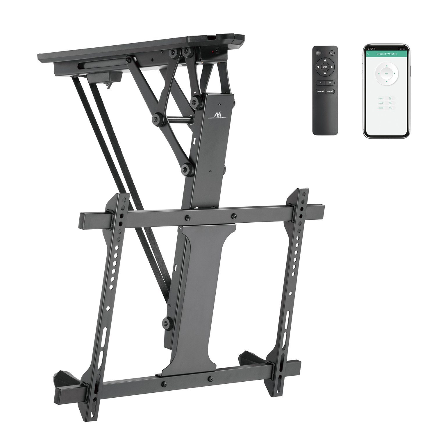 Maclean TV-Deckenhalterung MC-880T, (bis 70,00 Zoll, Tuya elektrische TV-Deckenhalterung 32"-70)