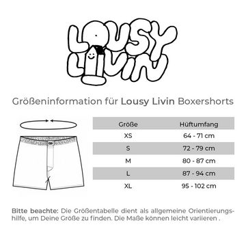 Lousy Livin Boxershorts Pinguins - red Weihnachtsshorts