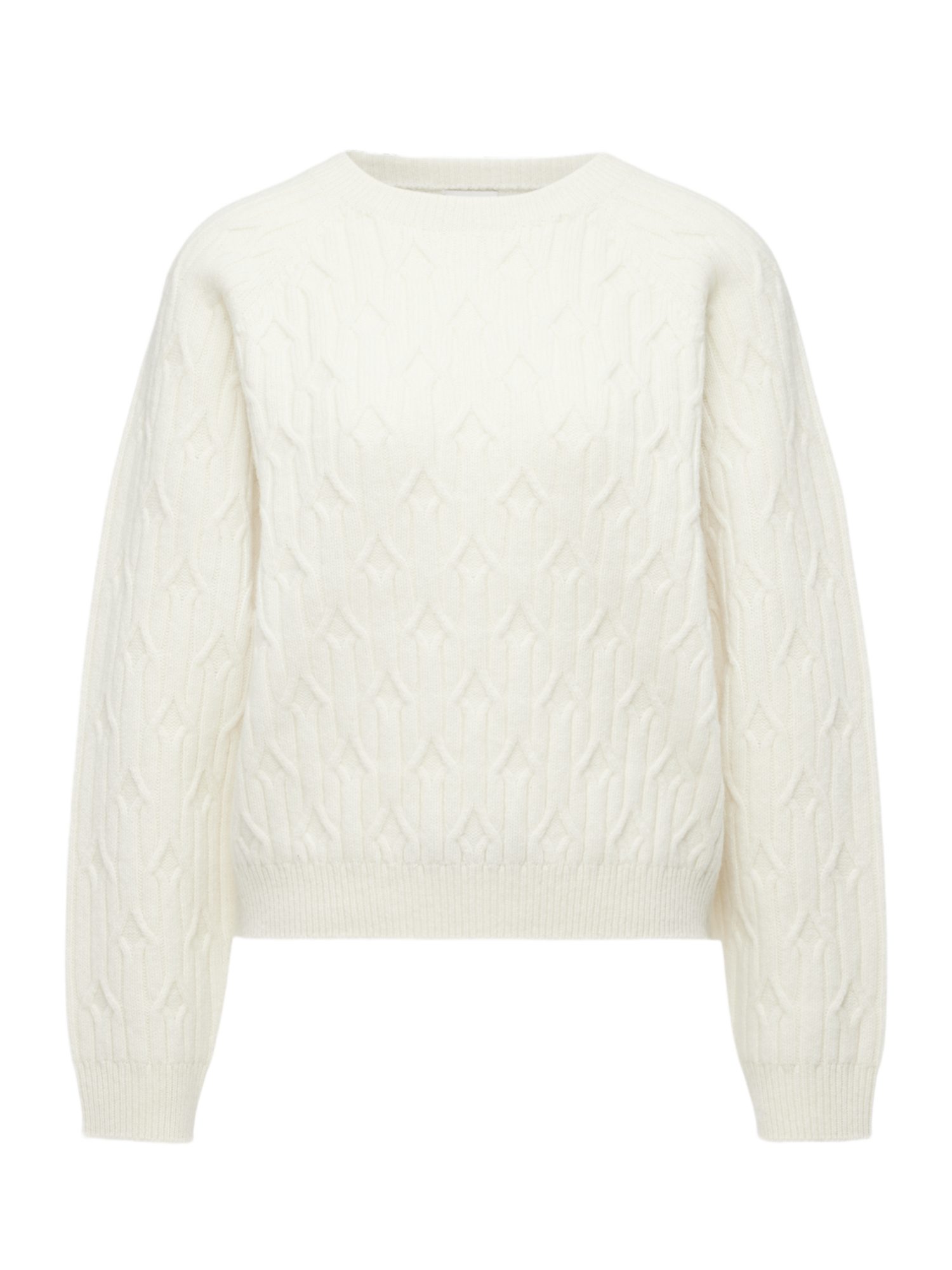 Drykorn Strickpullover weiß,Casual,Wolle,Strukturiert,Rundhals,Lang,Regular Fit