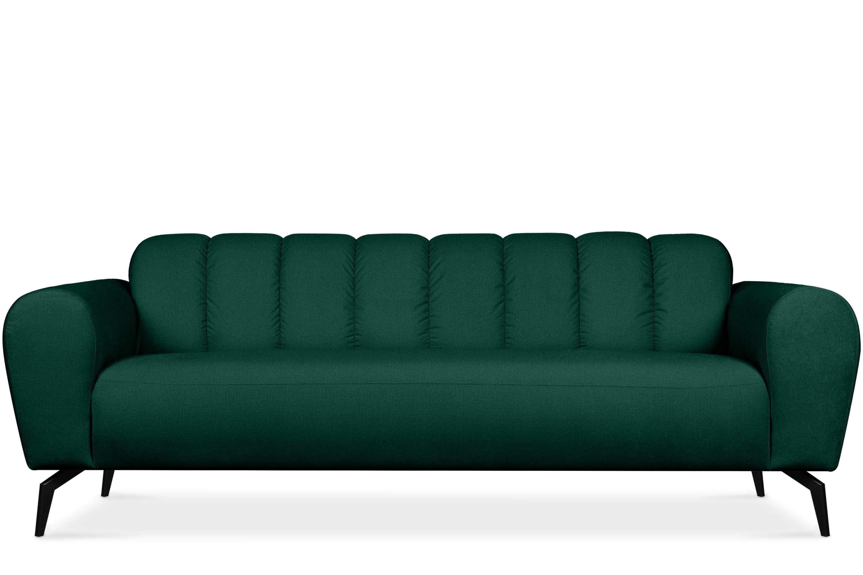 Konsimo Eigenschaften Sitzer, mit wasserabweisenden 3 Sofa RUBERO Gewebe dunkelgrün Design, modernes Sofa dunkelgrün |