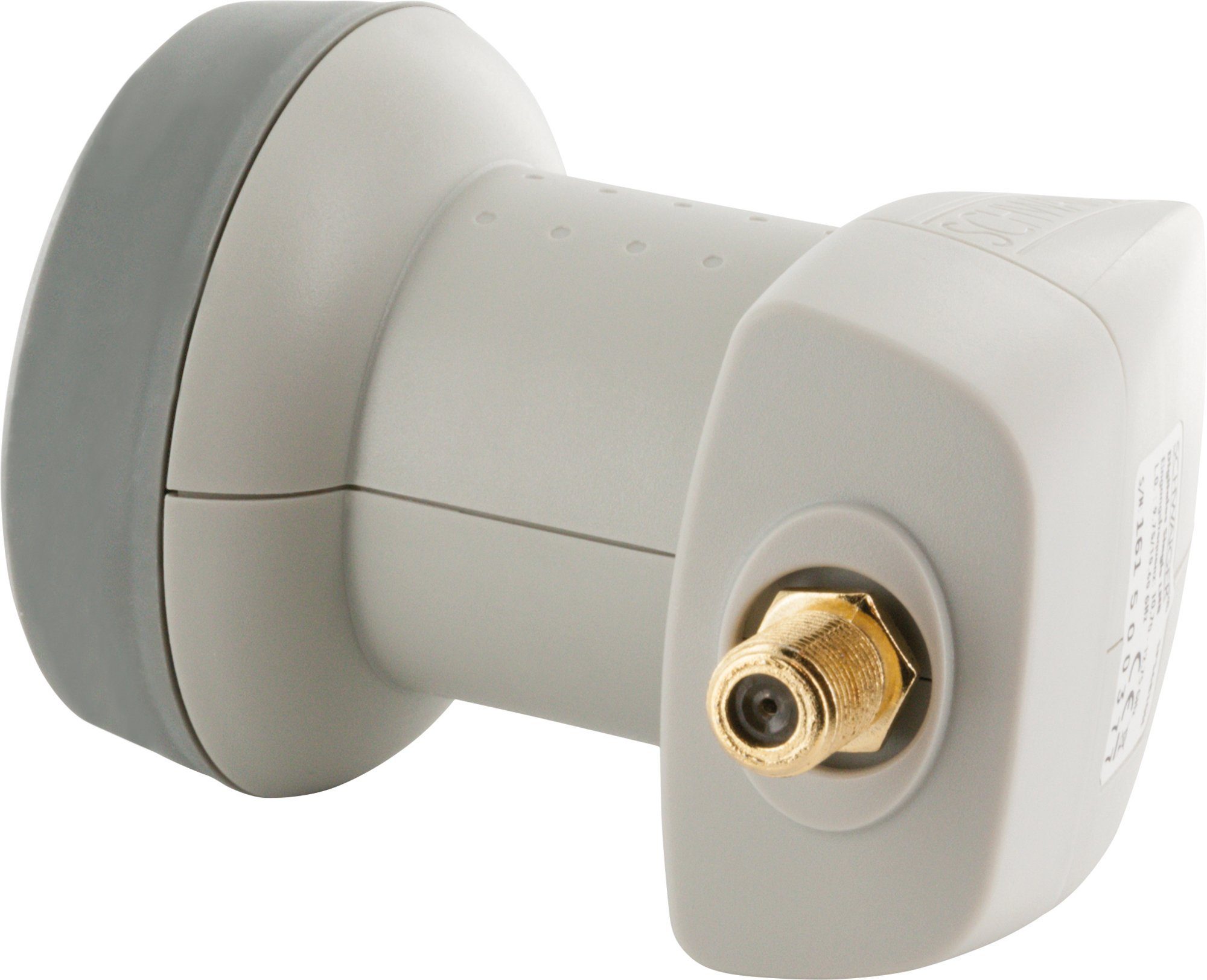 Schwaiger 714302 Universal-Single-LNB (für 1 Teilnehmer, herausziehbare Wetterschutzabdeckung, hellgrau)