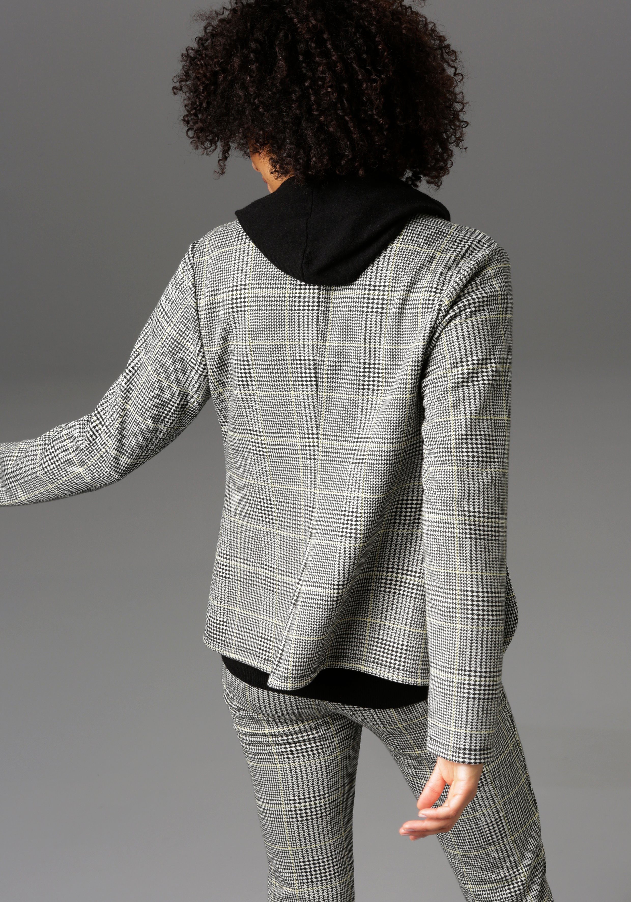 Aniston CASUAL Sweatblazer, im Karo-Dessin günstig online kaufen