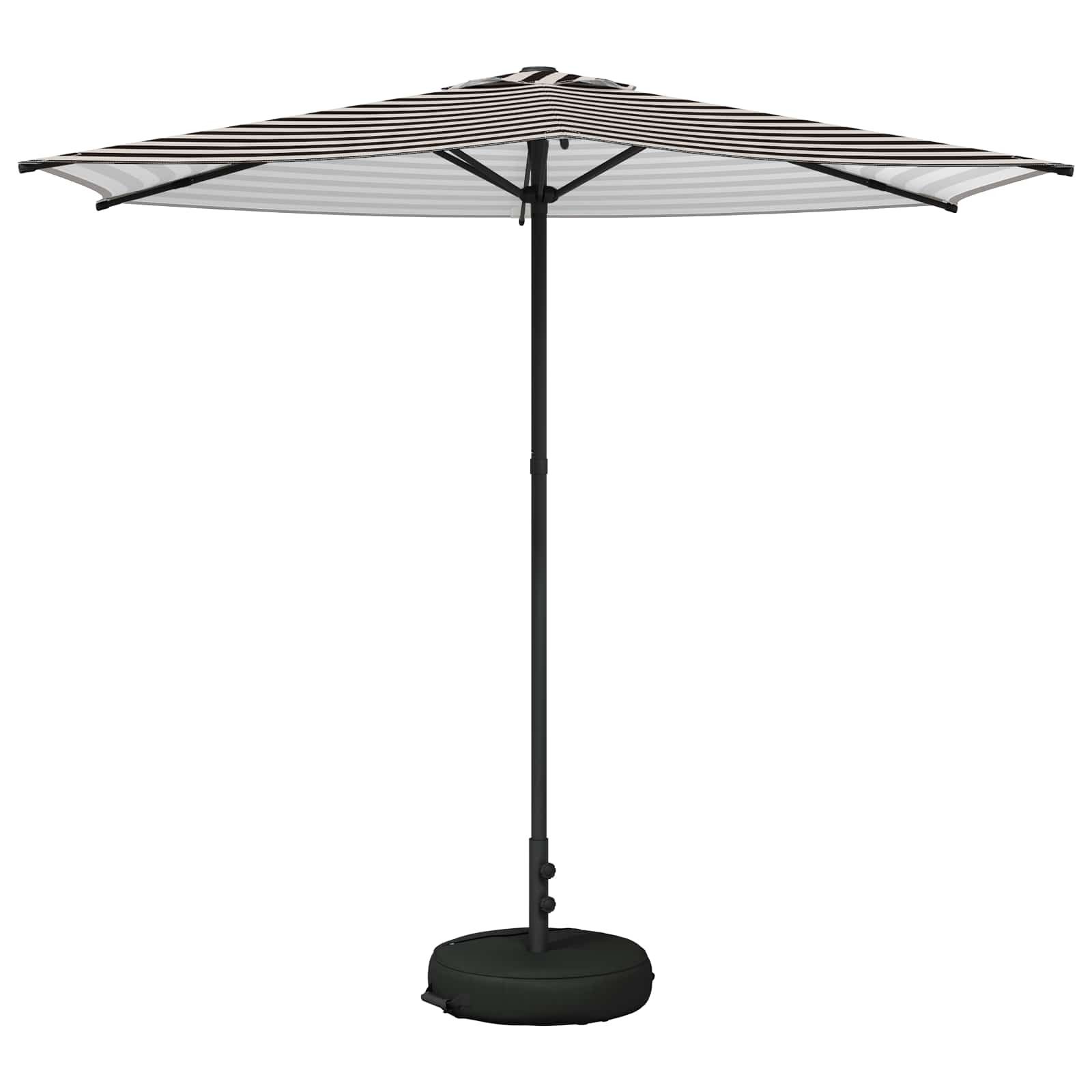 vidaXL Sonnenschirm Garten-Schirm mit Fuß 270 x 270 cm Polyester Rechtwinklig