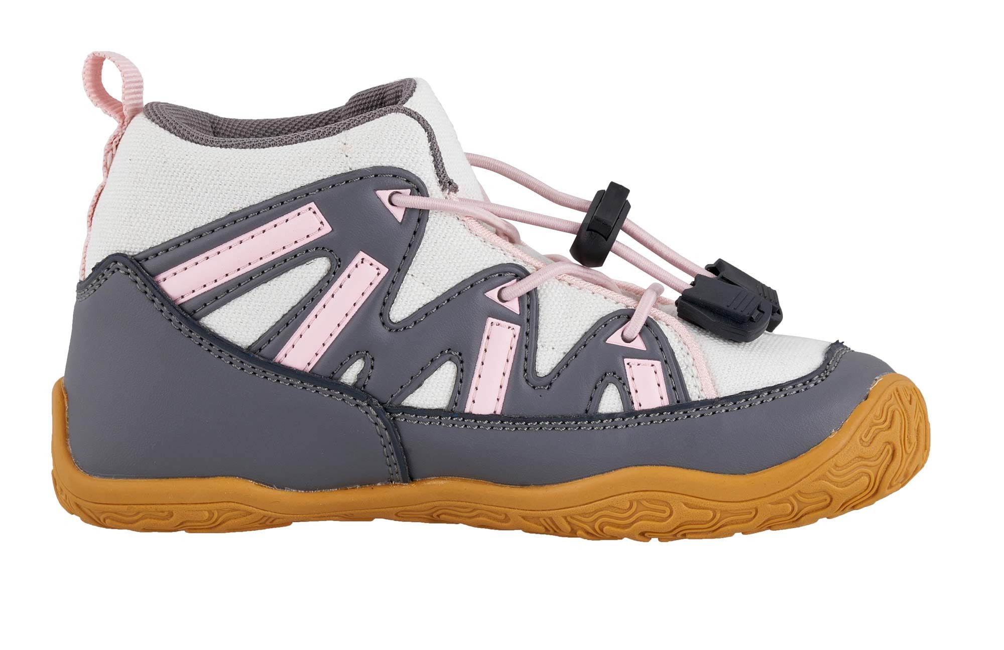 Ballop Barfussschuhe Intense (flexible Sohle, atmungsaktiv) grau/pink Kinder Sneaker
