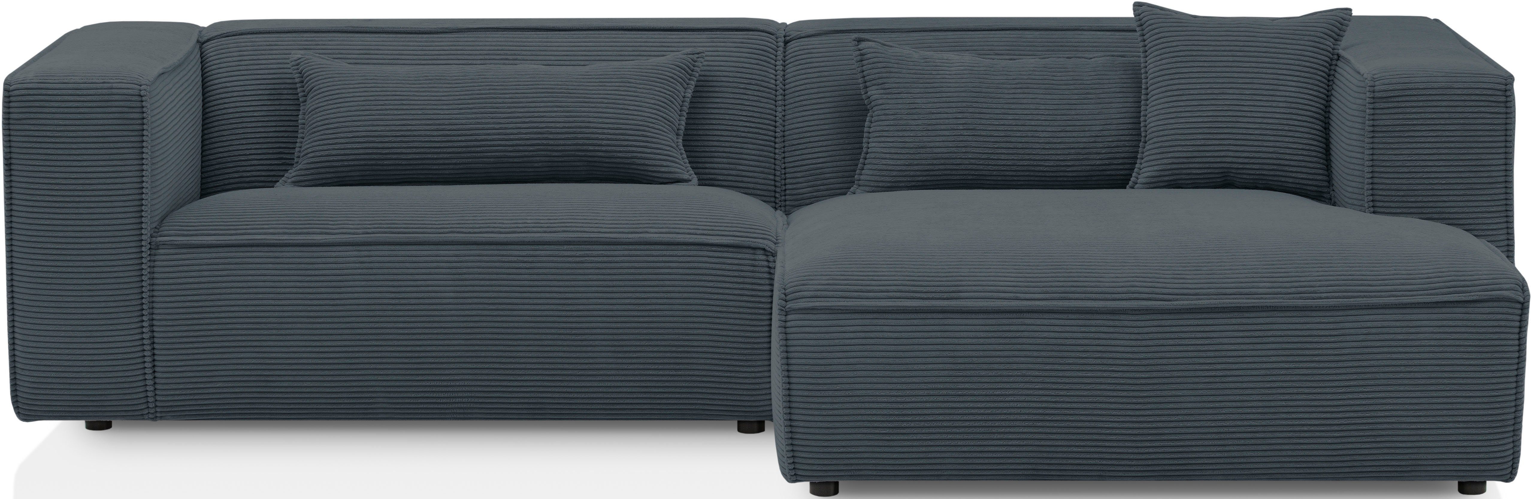 LeGer Home by Lena Gercke Ecksofa "PIARA mit Kedernaht, Cord, Leinenoptik o günstig online kaufen