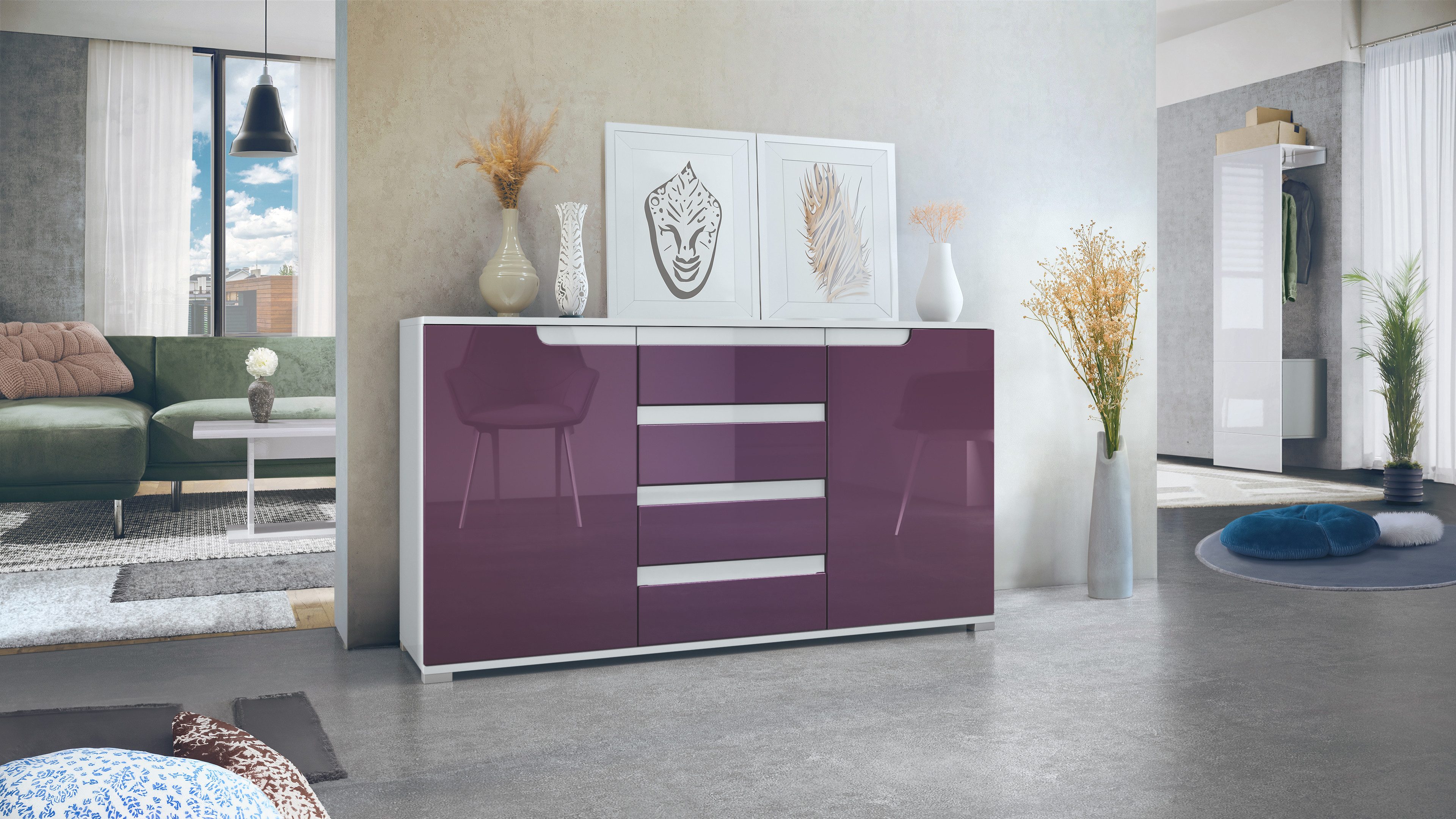 Vladon Sideboard Sylt V1 (Kommode mit günstig online kaufen