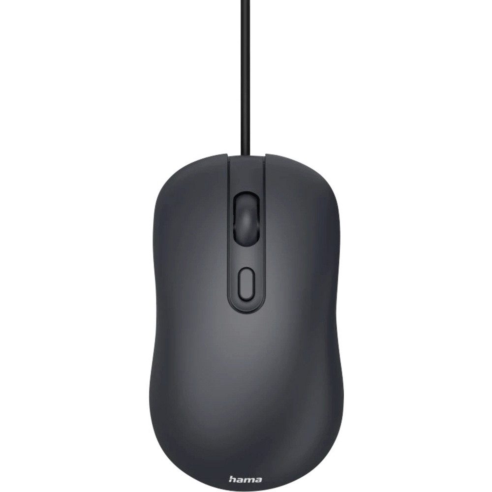 Hama Hama CM-200 Maus Kabelgebunden Optisch Schwarz 4 Tasten 1600 dpi Mäuse