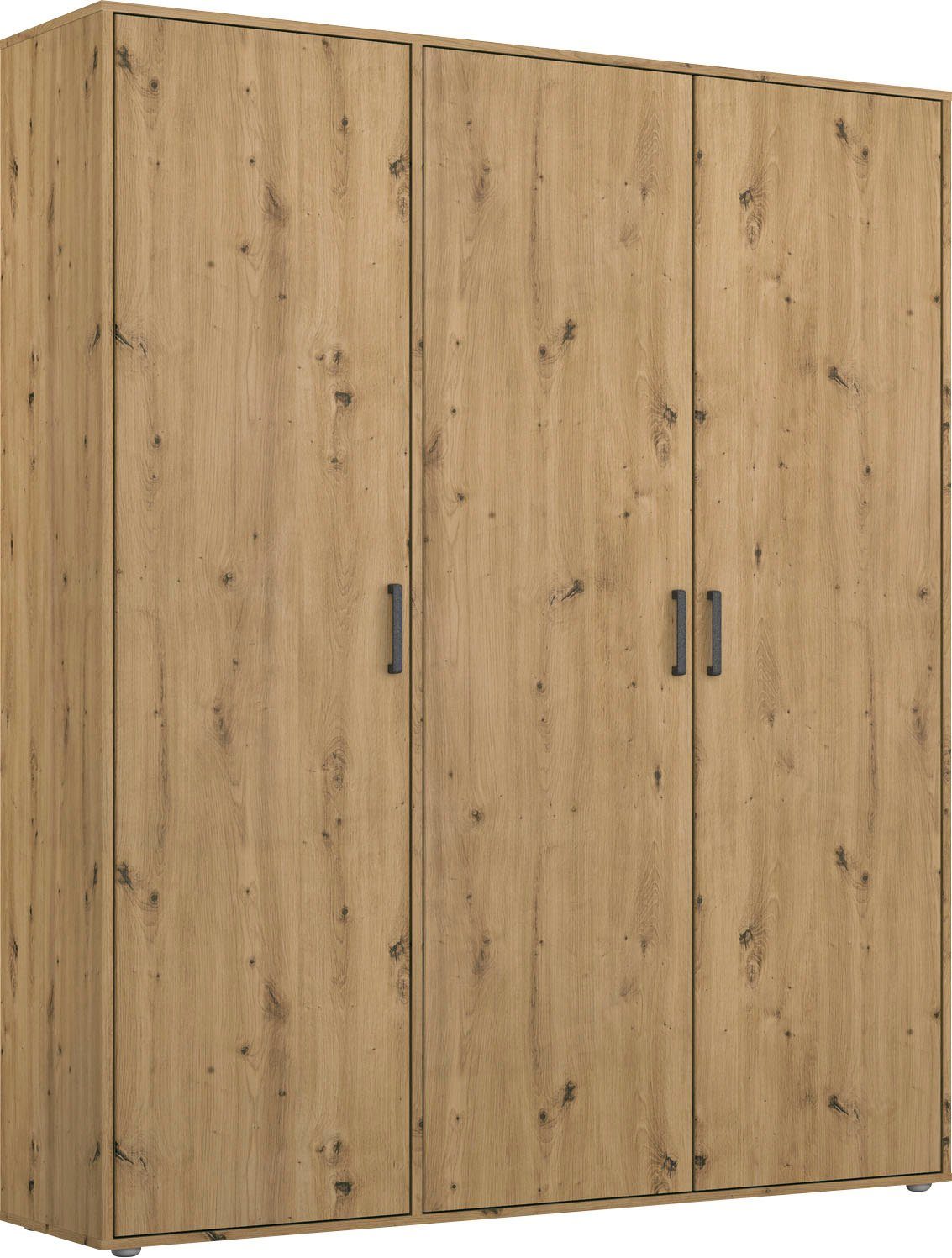 rauch Kleiderschrank VOYAGER Garderobe Wäscheschrank Schlafzimmer (in 3 verschiedenen Ausstattungen BASIC/CLASSIC/PREMIUM) mit 2 modernen Griffvarianten, viel Stauraum MADE IN GERMANY