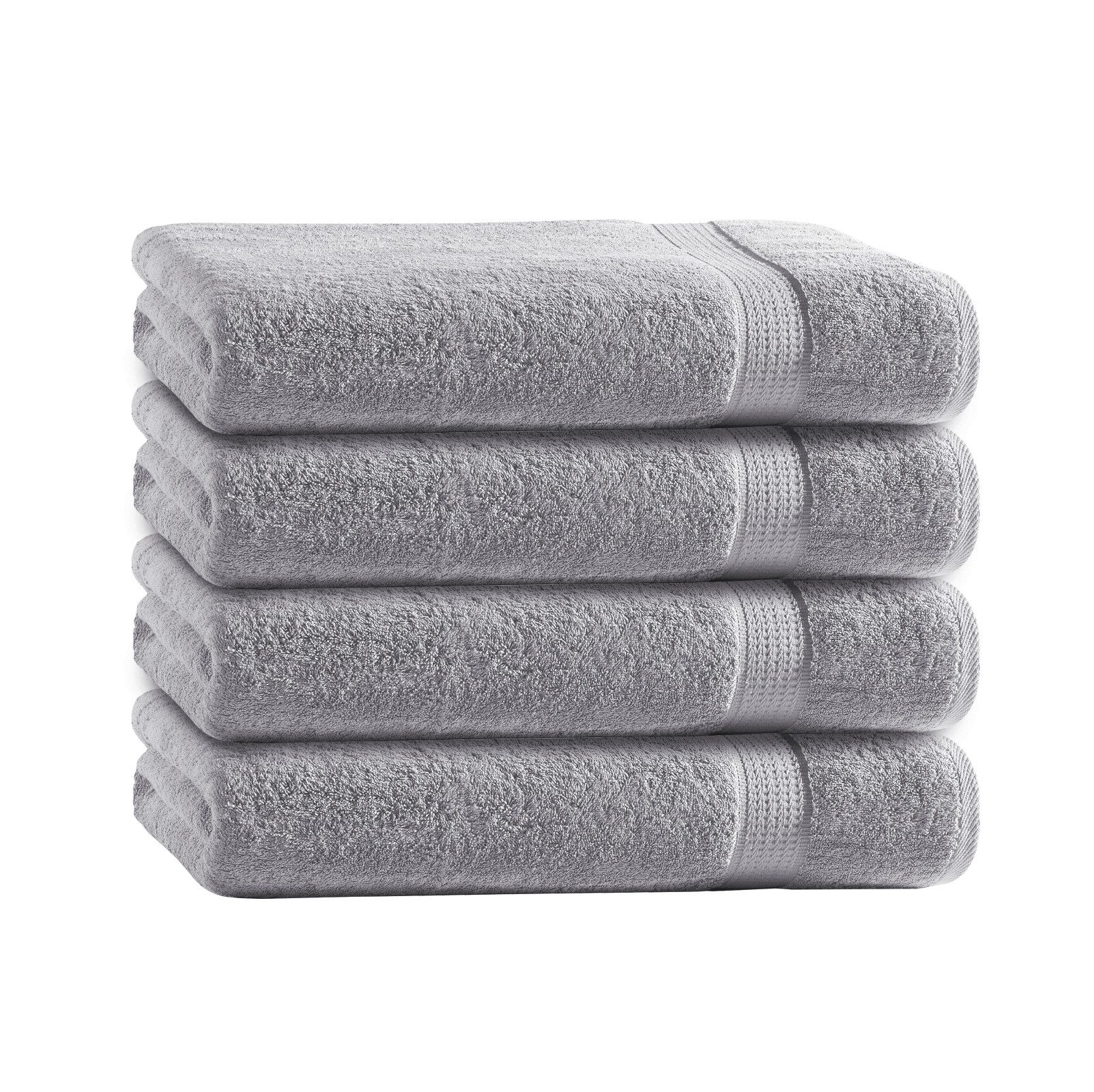 TRENDBUY24 Handtuch Set Handtücher Duschtücher Gästetücher Baumwolle Frottee Premium 4er Set, 100% Baumwolle (4-St), Duschtuch