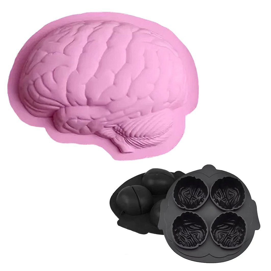 Metamorph Backform Gehirn Silikon Backform Set - Halloween Kuchen, Halloween Kuchen