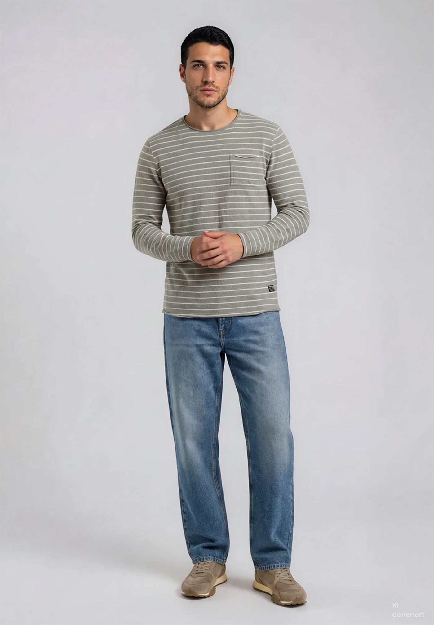 Key Largo Longsleeve MSW KLBRUNO round ringel (1er)