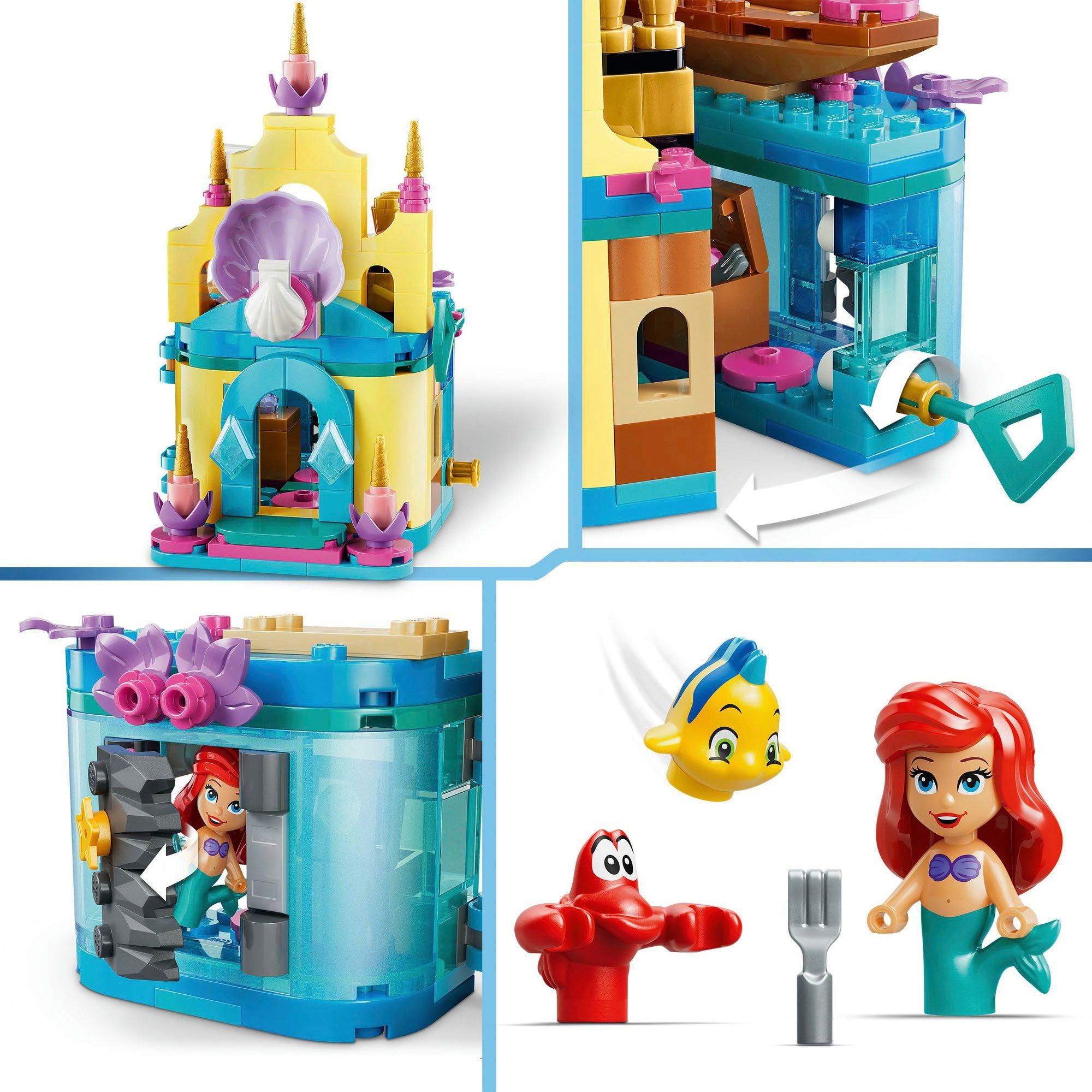 LEGO® Arielles Magisches Mini-Schloss (43285), LEGO Disney Princess Konstruktionsspielsteine, (179 St), Made in Europe – Bild 5 von 5