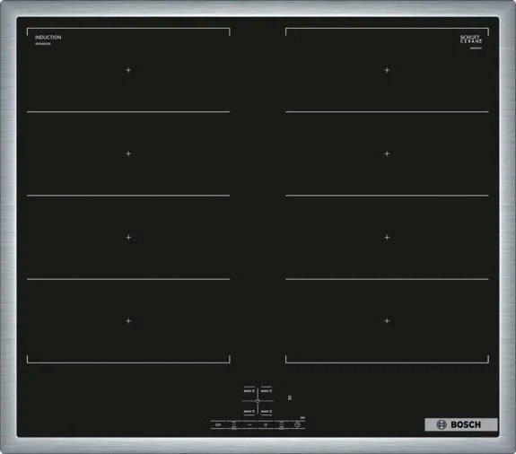 BOSCH Flex-Induktions-Herd-Set HND419OS61, mit Teleskopauszug nachrüstbar
