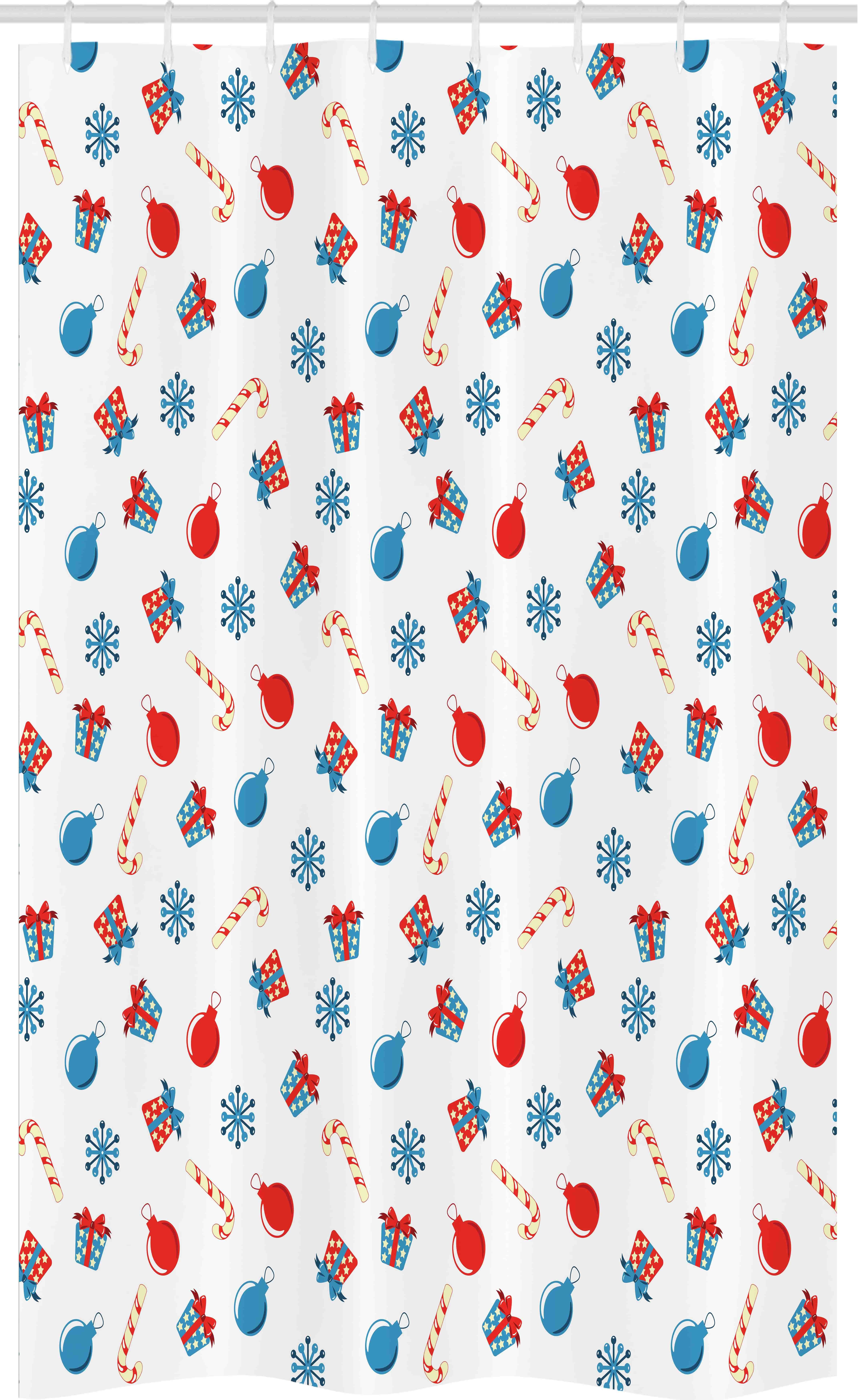 Wichtel-Duschvorhang Weihnachten – 183x183 Cm, Aus Polyester, Mit 12 Metallösen, Wasserdicht & Farbenfroh