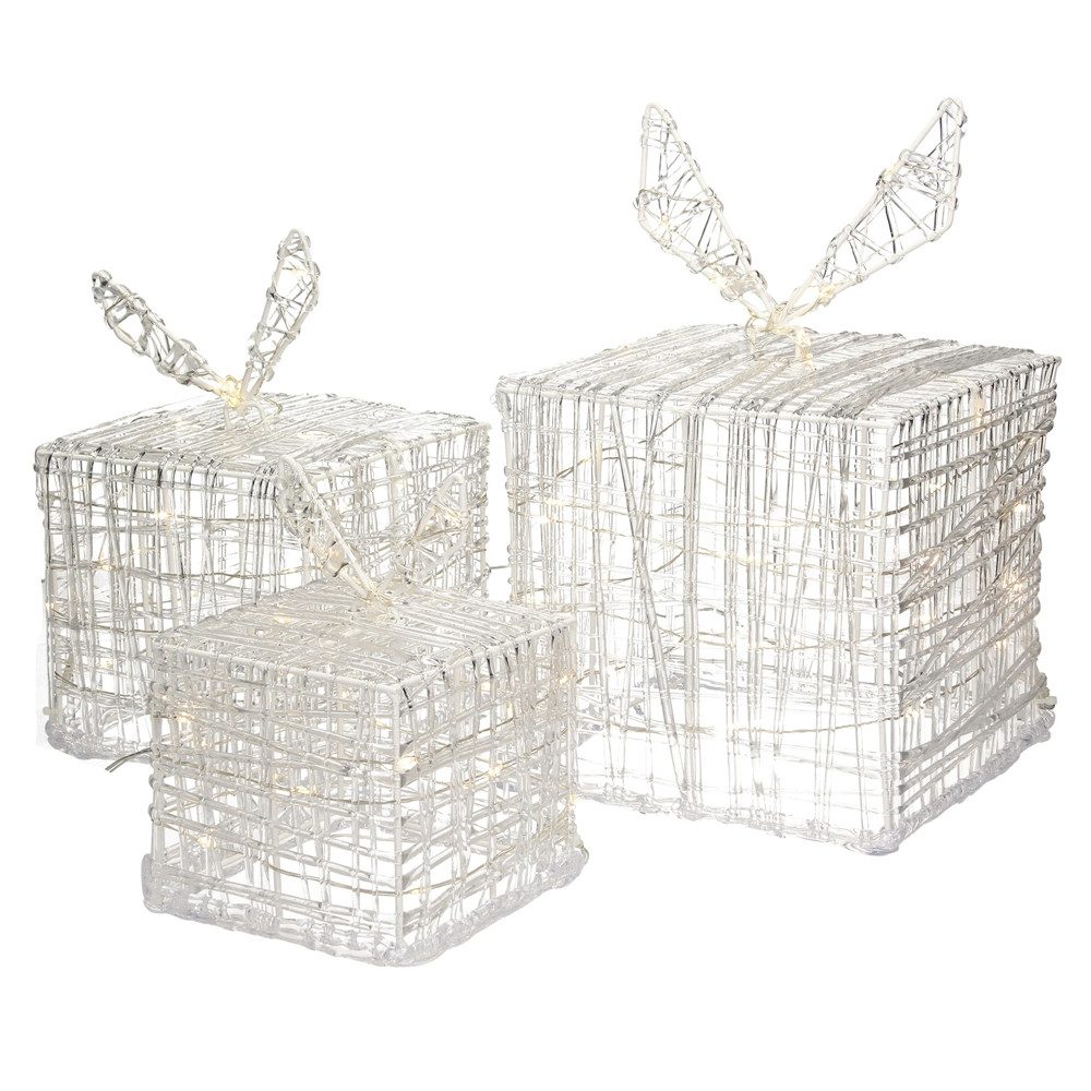 ECD Germany Weihnachtsfigur LED Dekolicht Weihnachtsdekoration Geschenkboxe günstig online kaufen