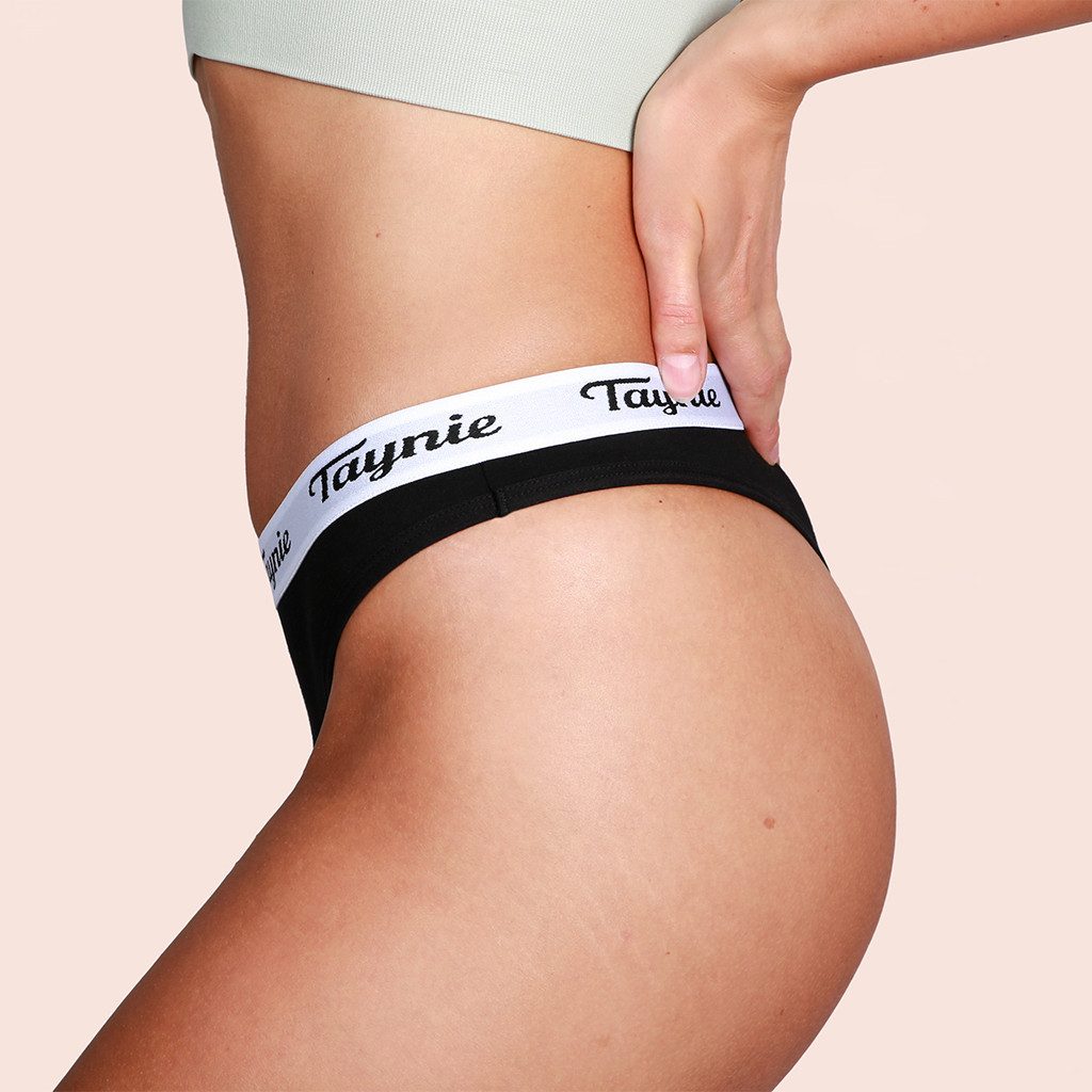 Taynie Periodenslip String active - Periodenunterwäsche leichte Blutung - Damen (1-St., 1er-Pack) Auslaufsichere Periodenunterwäsche / Periodenslip aus Bio Baum – Bild 4 von 5