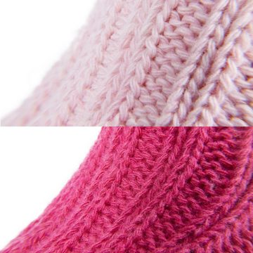BRUBAKER Kuschelsocken warme dicke Alpaka Socken (4-Paar, 100% Alpakawolle) Wintersocken für Damen und Herren