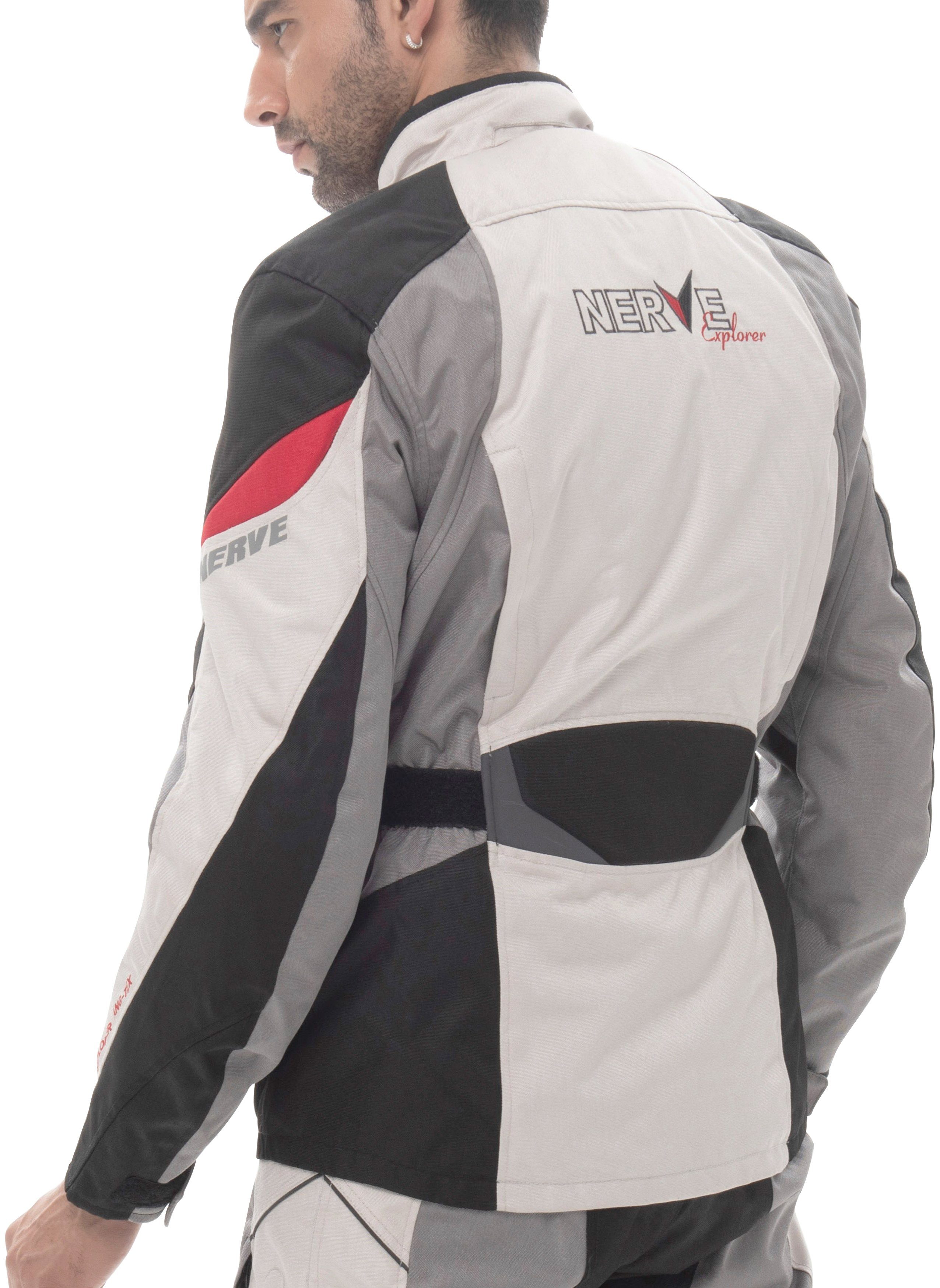 NERVE Motorradjacke Outback herausnehmbares Thermofutter