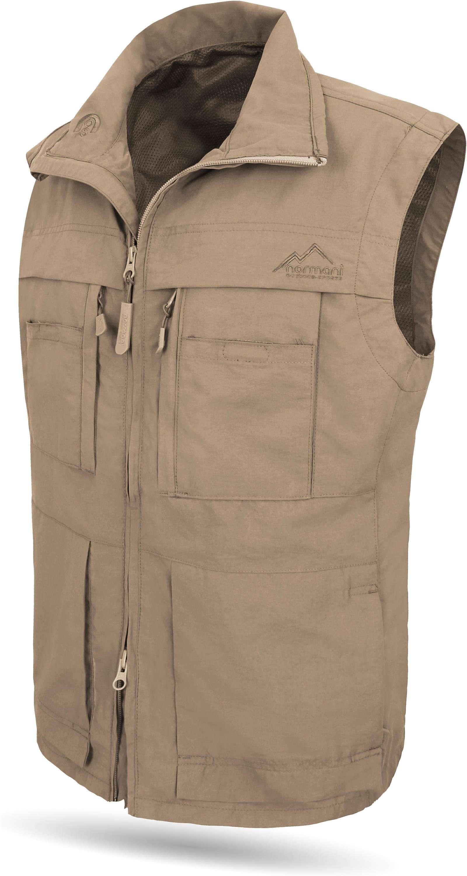 normani Funktionsweste Outdoor Weste Oryx Reise Sommerweste Wanderweste Freizeitweste Sonnenschutzfaktor UPF 50+