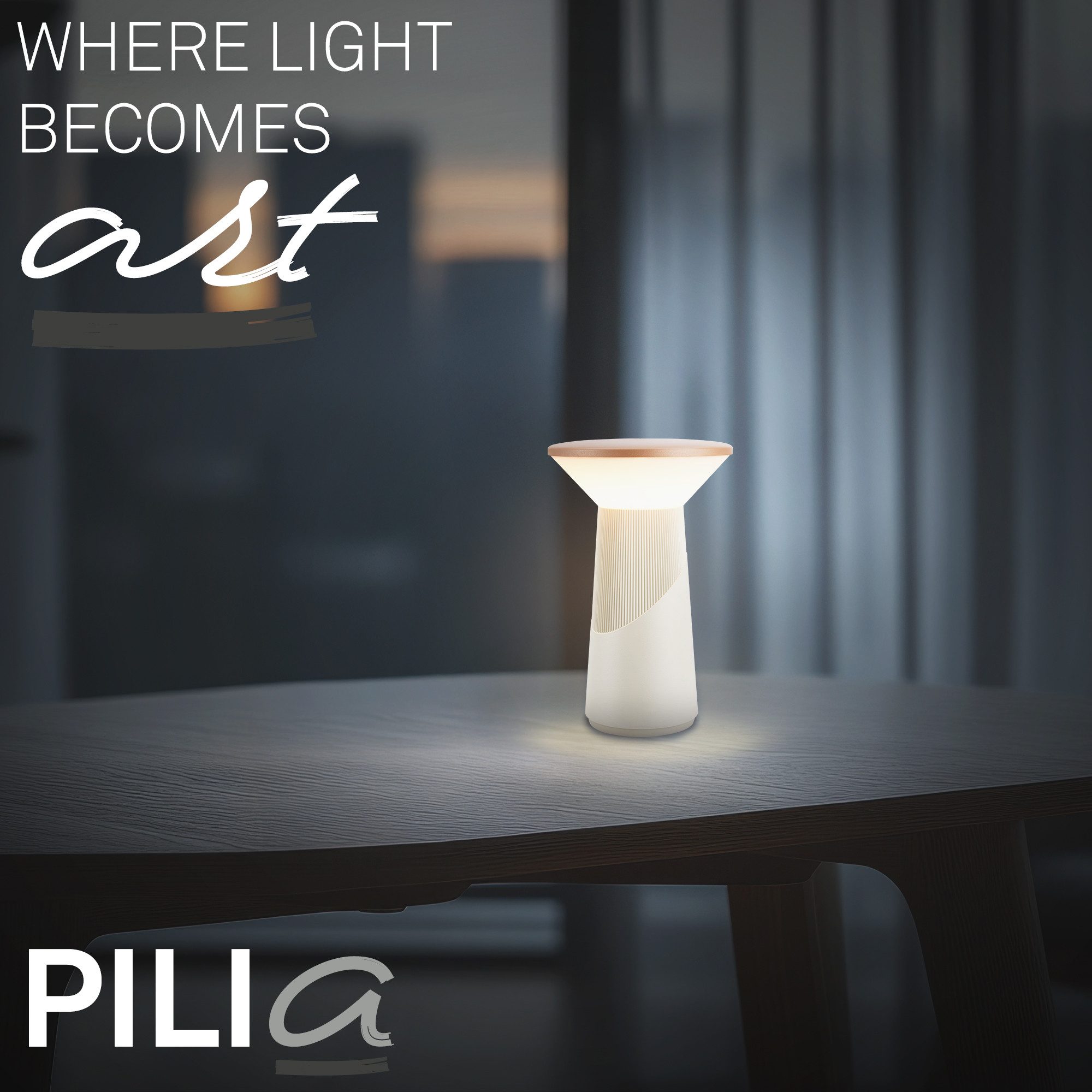 Briloner Leuchten LED Tischleuchte PILIA, LED wechselbar, 15x24 cm, Akku tauschbar, Indoor/Outdoor, Wohnzimmer, Balkon – Bild 3 von 5