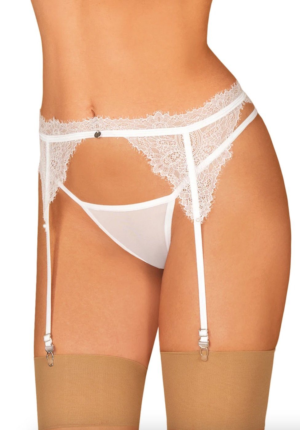 Obsessive Strumpfhalter Bianelle Strumpfhalter Spitze - weiß, Spitze