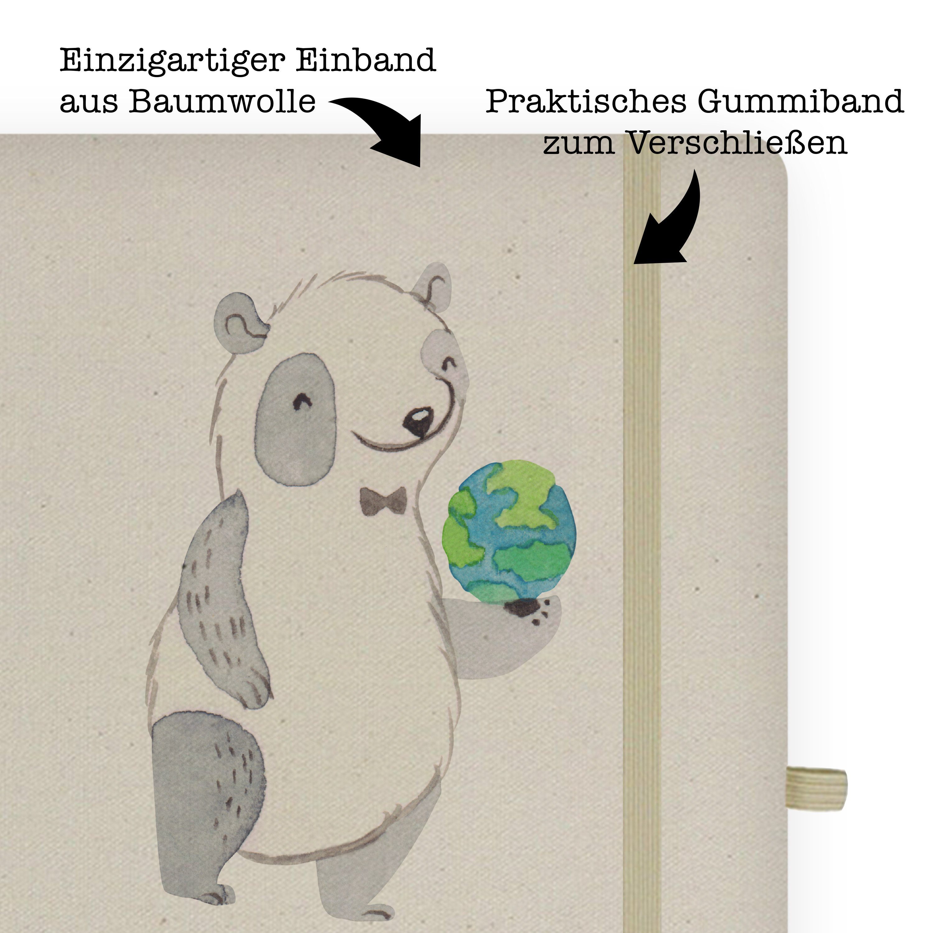 Herz Transparent Panda & Meteorologe Rente, Mrs. Mr. Panda Geschenk, & Mrs. mit Mitarbeiter, - - Notizbuch Mr. Ad