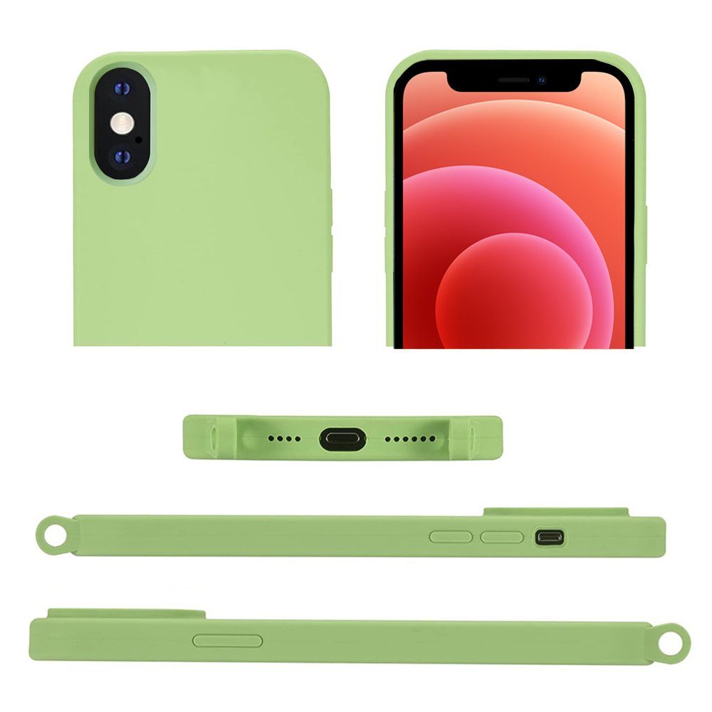 FITSU Handykette Handyhülle mit Band für iPhone XR Handykette 6,1 Zoll, Handyhülle zum Umhängen Handyband Handyhülle mit Band Handykette