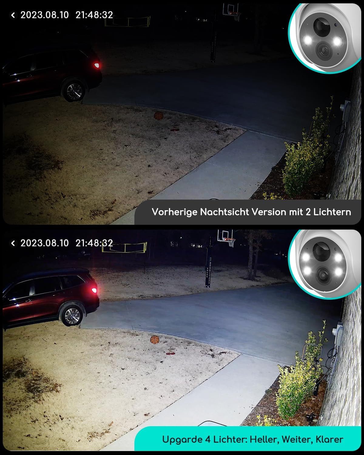 TWUFY Überwachungskamera 2K 3MP Akku Überwachungskamera Aussen Wi-Fi 360°PTZ Schwenkbar (Aussen, Außenkamera, Außen, Außenbereich, Kamera Überwachung Aussen WLAN Outdoor kabellos, 1-tlg., Personen-/Bewegungserkennung Zwei-Wege-Audio IP65 Wasserdicht, solar Kamera Überwachung außen Kabellose WLAN IP Kamera Outdoor)