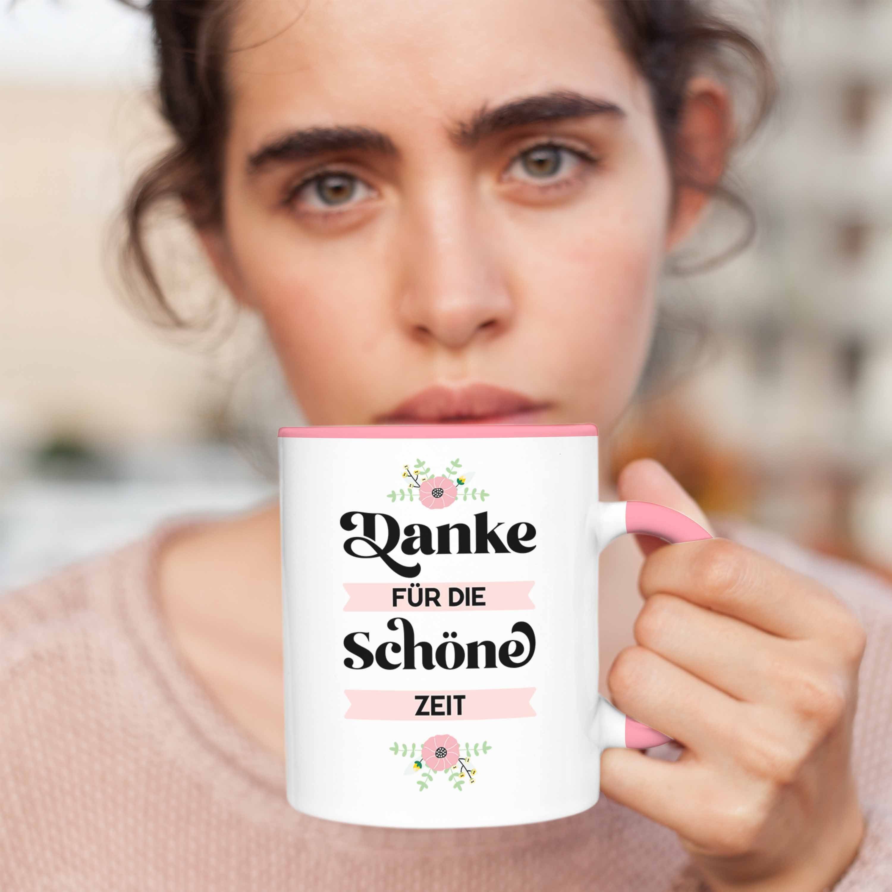 Abschiedsgeschenk Zeit Kollege Danke Schöne Freundin Die Lehrerin Abschied Tasse - Trendation Rosa Kollegin Geschenk Trendation Tasse für