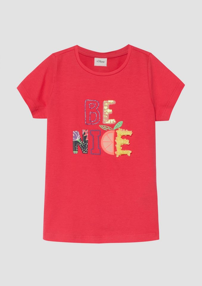 s.Oliver Kurzarmshirt T-Shirt T-Shirt mit Artwork