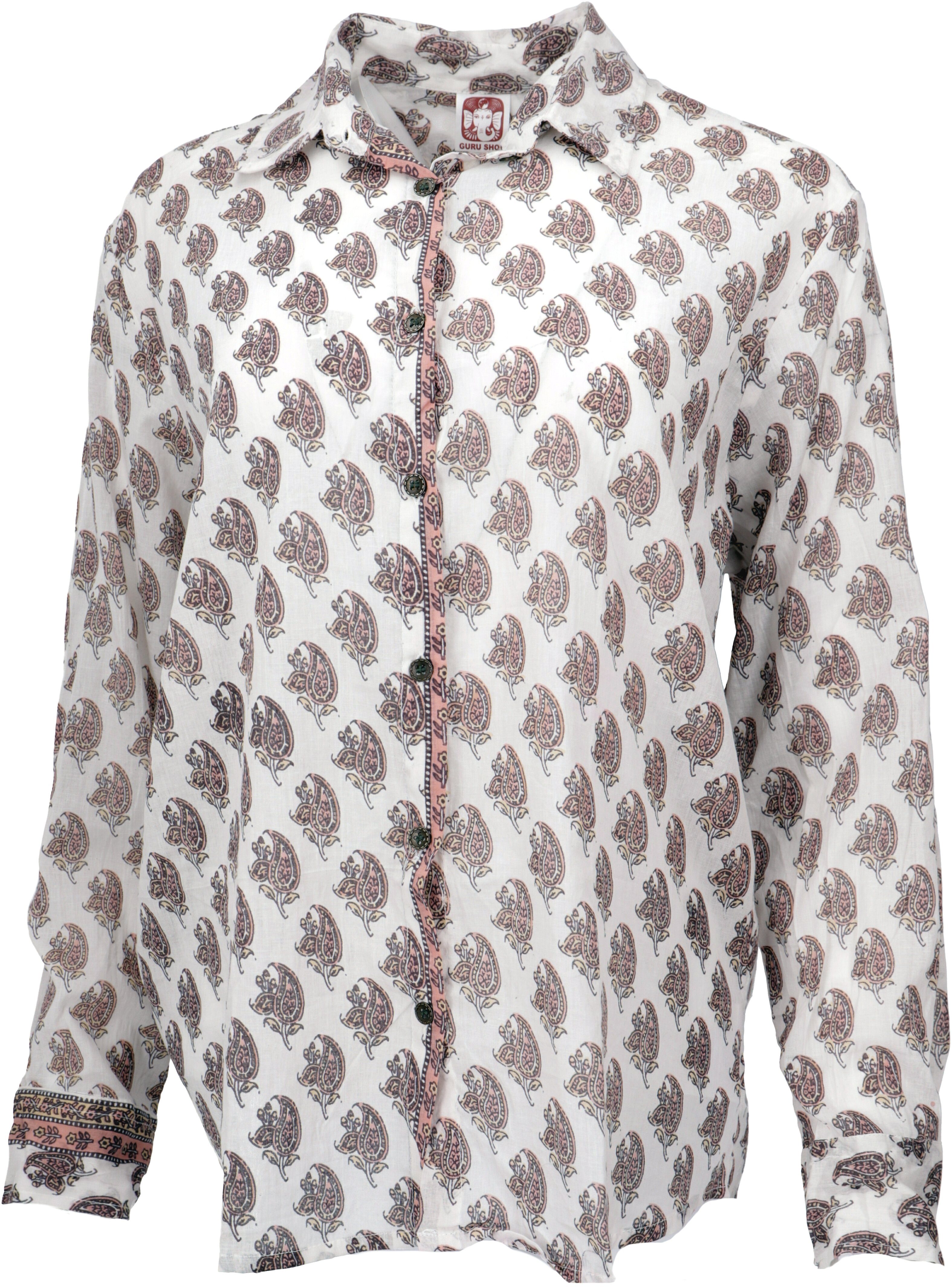 Guru-Shop Longbluse Leichtes Unisex Boho Baumwollhemd, günstig online kaufen