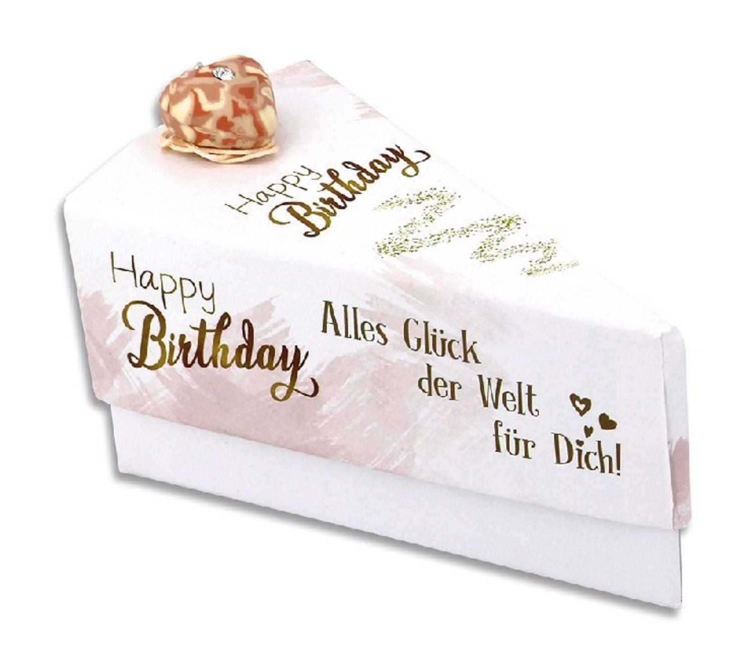HERGO Creation Schreibmappe Tortenstück Little Luck Happy Birthday! Alles Glück der Welt für Dich