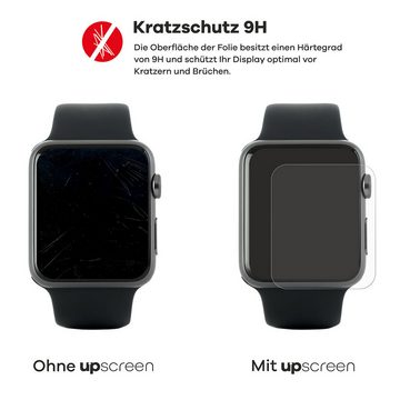 upscreen flexible Panzerglasfolie für Mutoy Smartwatch 1.83", Displayschutzglas, Schutzglas Glasfolie klar