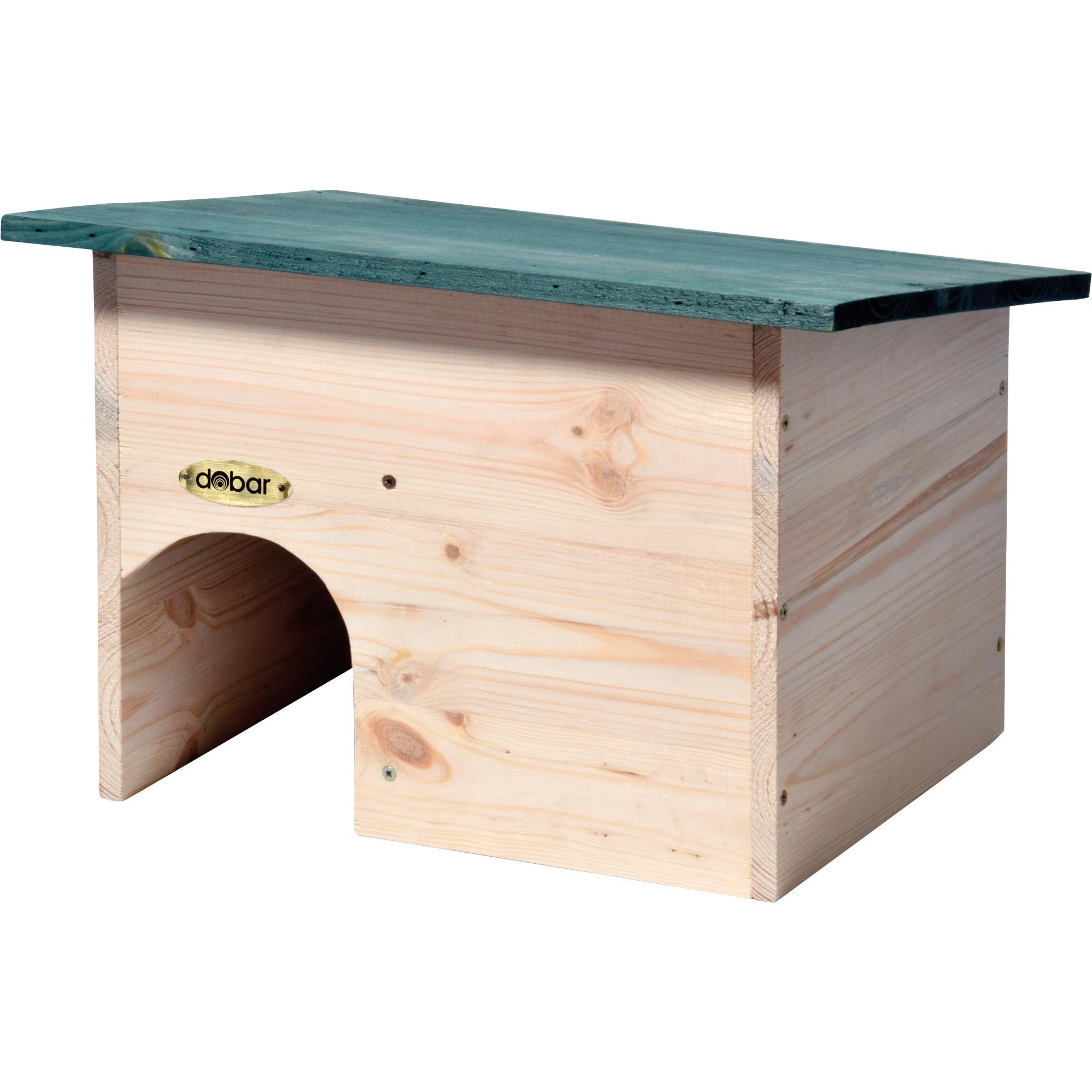 dobar Tierhaus Igelhaus Bausatz mit grünem Dach