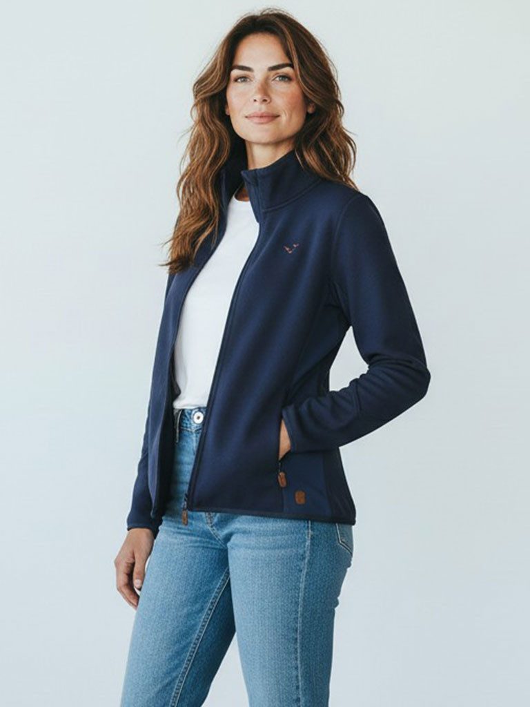 modAS Softshelljacke 40514 Damen Hybridjacke mit Stehkragen - Jacke mit maritimen Details