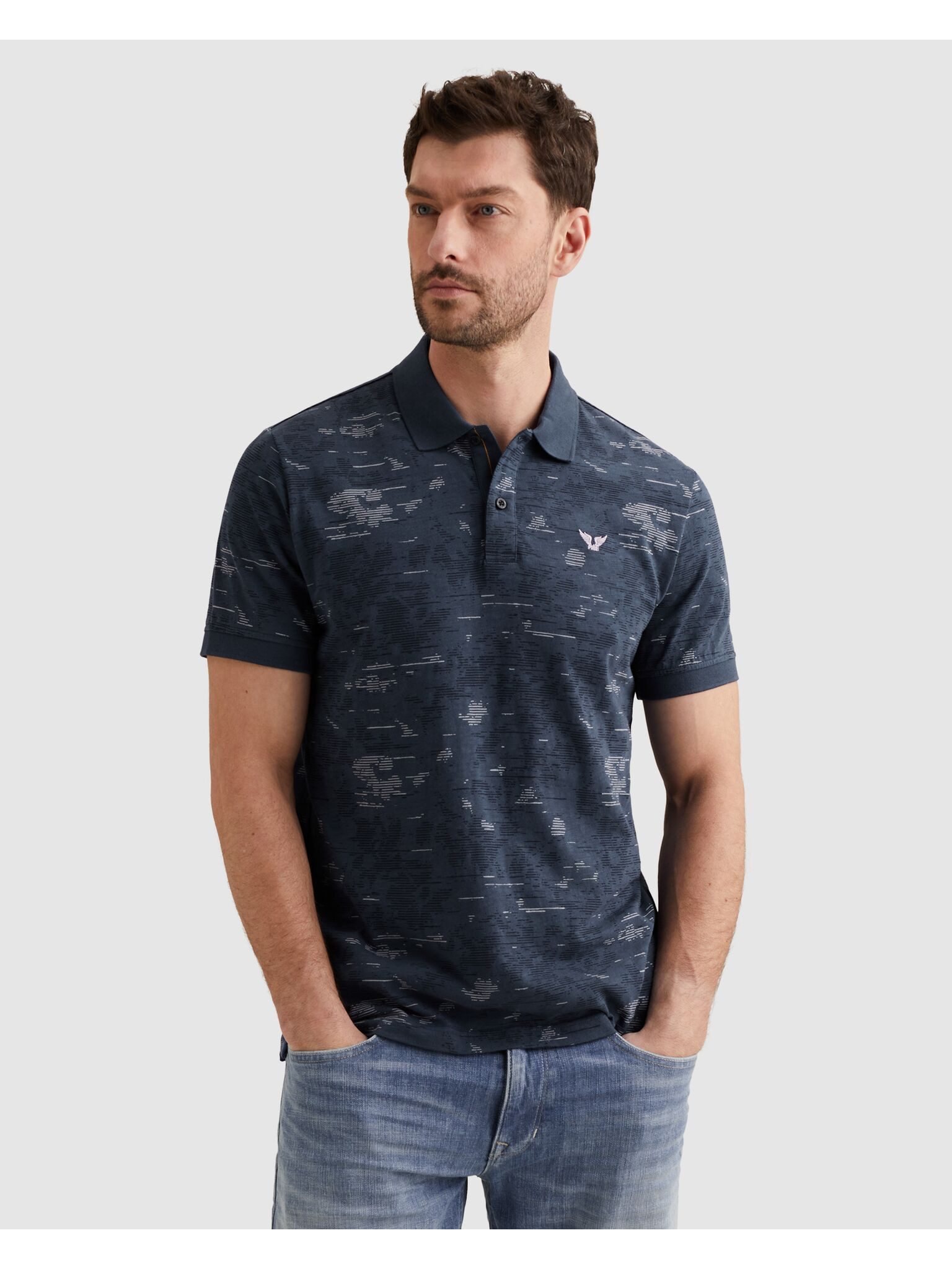 PME LEGEND Poloshirt mit Logo Stickerei