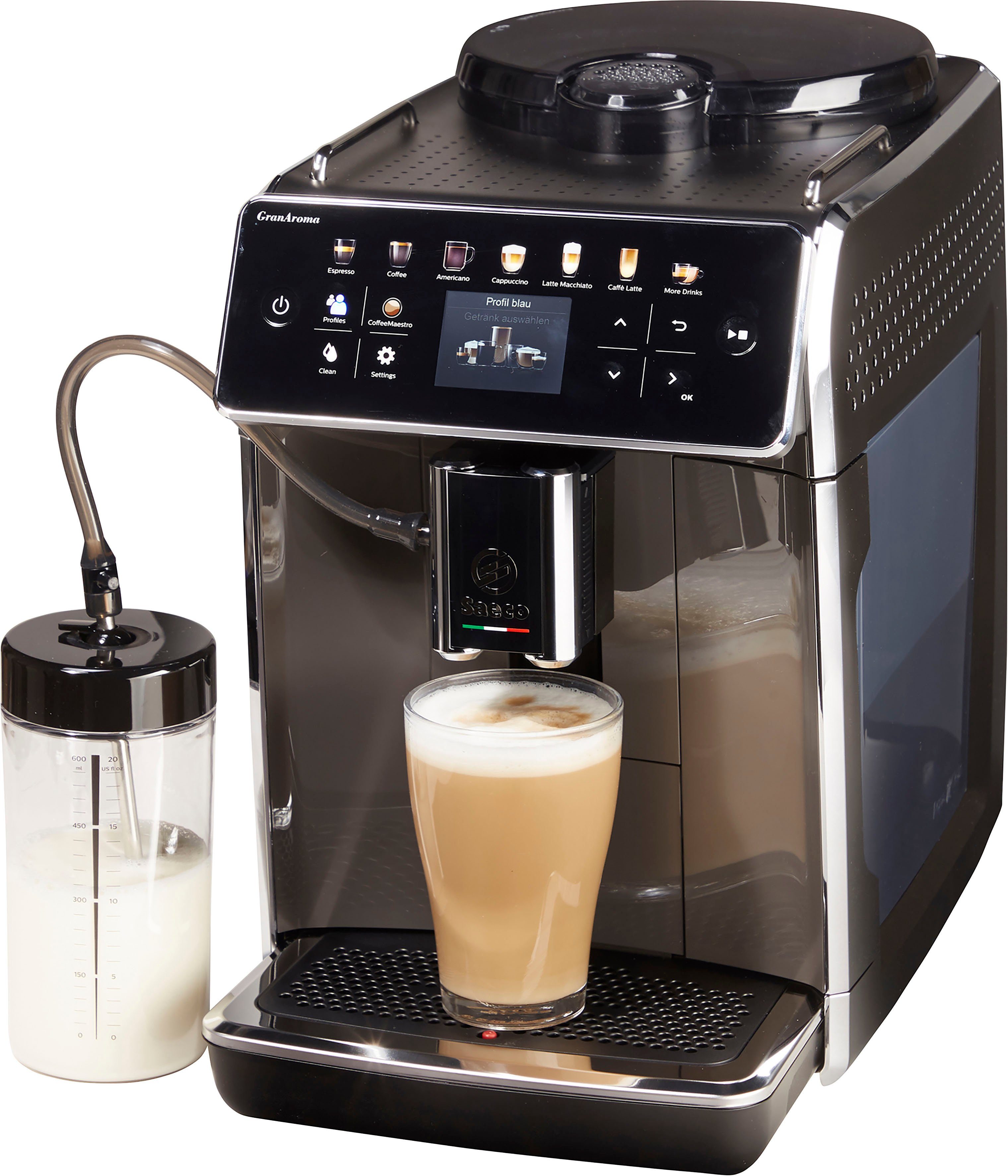 TFT mit SM6580/50, und Kaffeevollautomat für GranAroma 14 Benutzerprofilen 4 Saeco Kaffeespezialitäten, Display