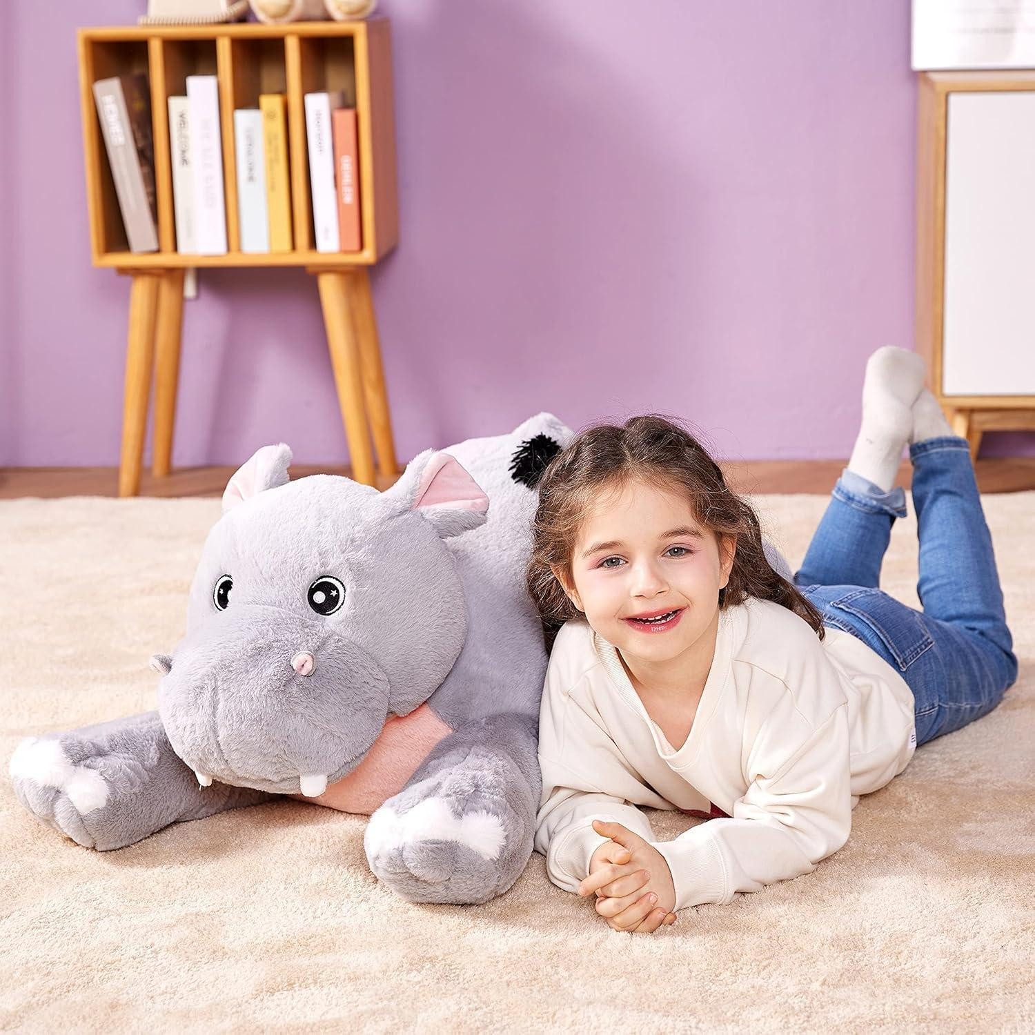 LuxusKollektion Kuscheltier Kuscheltier Plüschtier Stofftier 78cm Spielzeug Kinder Nilpferd