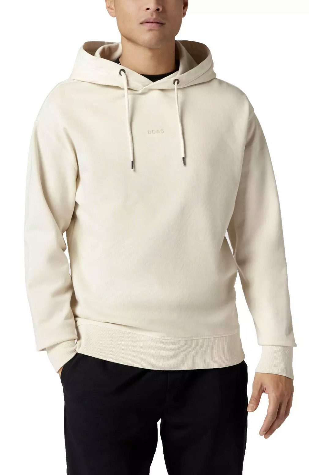BOSS Kapuzensweatshirt Herren Wefade Hoody Kapuze mit Kordelzug, dezentes L günstig online kaufen