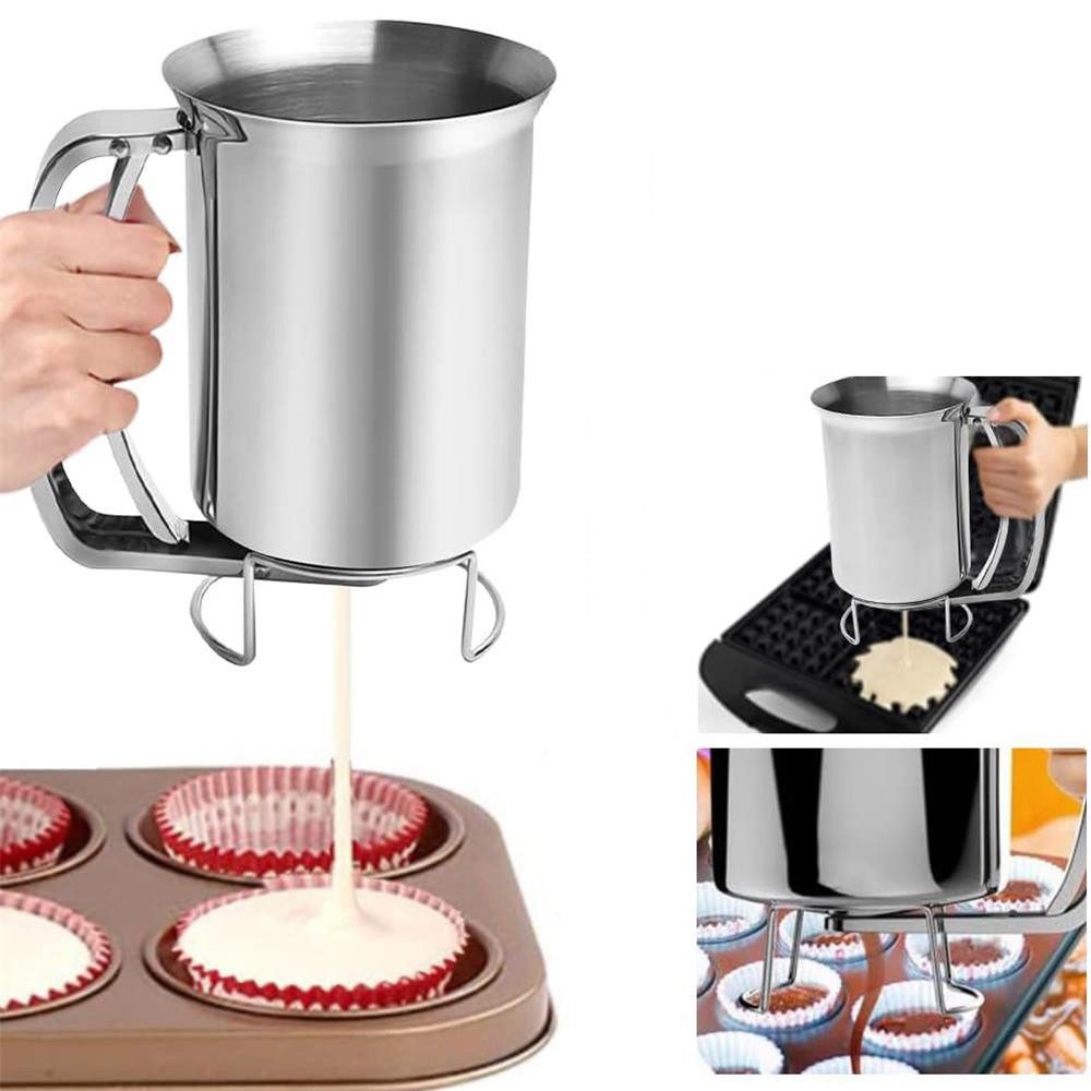 Teigportionierer 800ml Pfannkuchenteigspender, Einfach zu reinigen