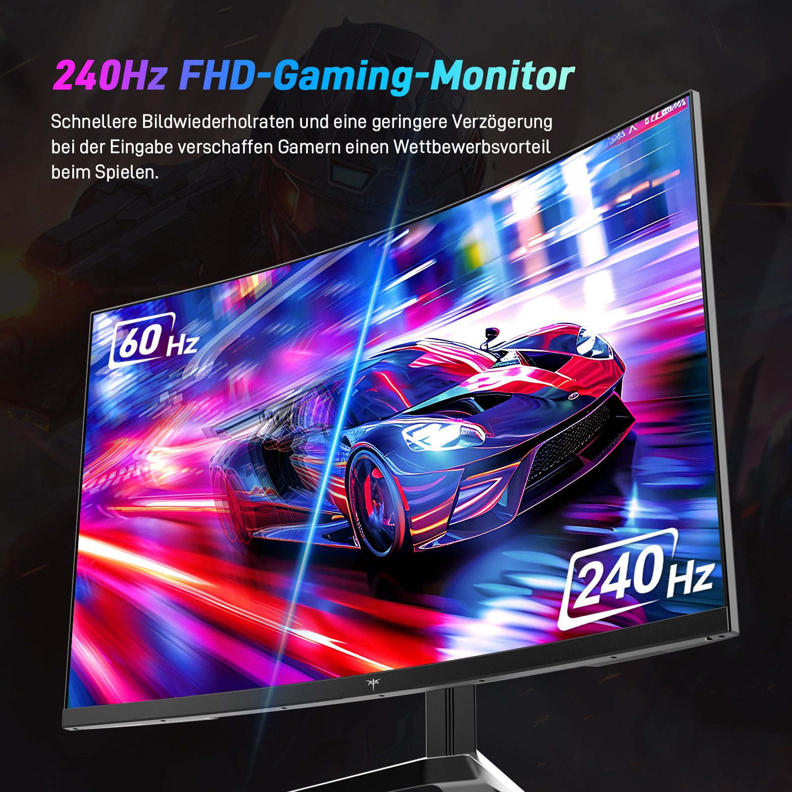 KTC H32S17F Curved-Gaming-Monitor (81,3 cm/32 ", 1920x1080 px, HVA, 240 Hz, HVA, 125% sRGB, 1500R, Adaptive Sync, HDR10)